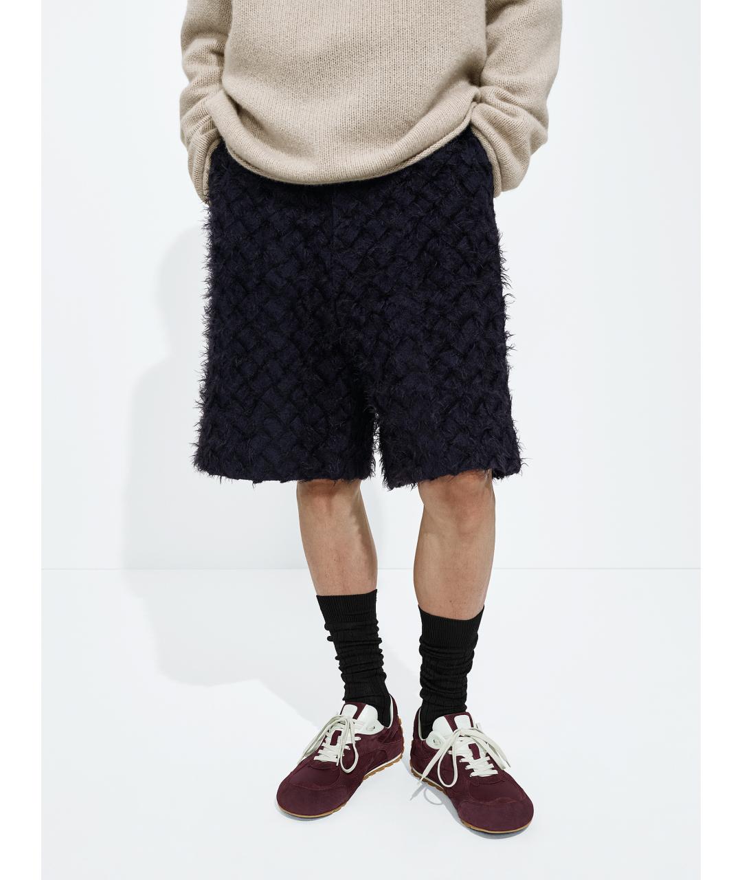 BOTTEGA VENETA Бордовые замшевые низкие кроссовки / кеды, фото 2