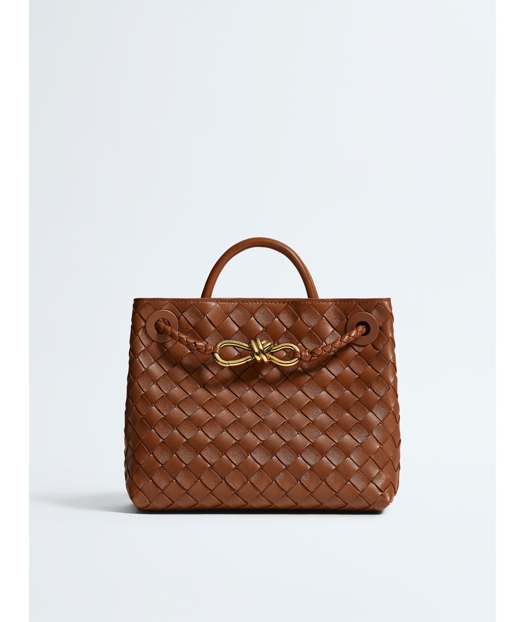 BOTTEGA VENETA Коричневая кожаная сумка тоут, фото 9