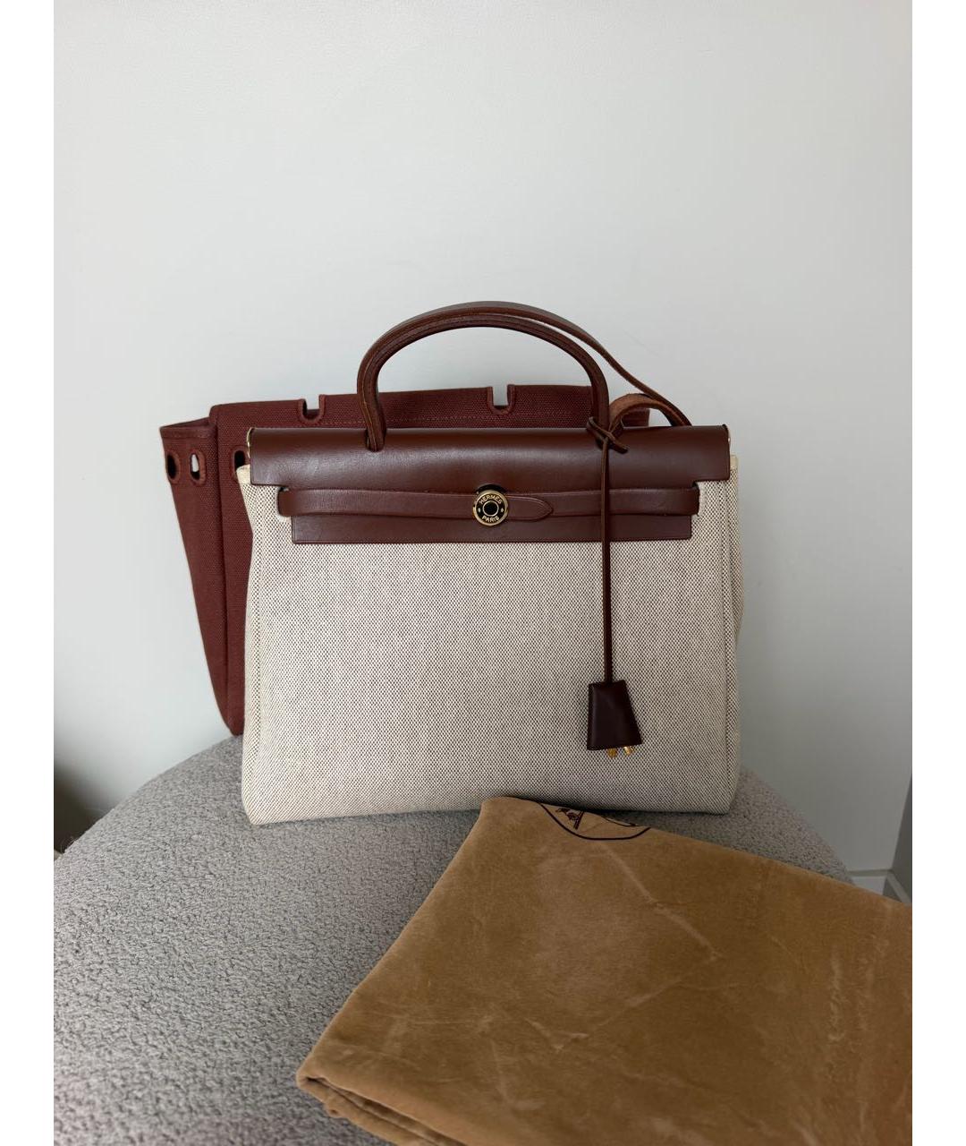 HERMES Бордовая кожаная сумка через плечо, фото 3
