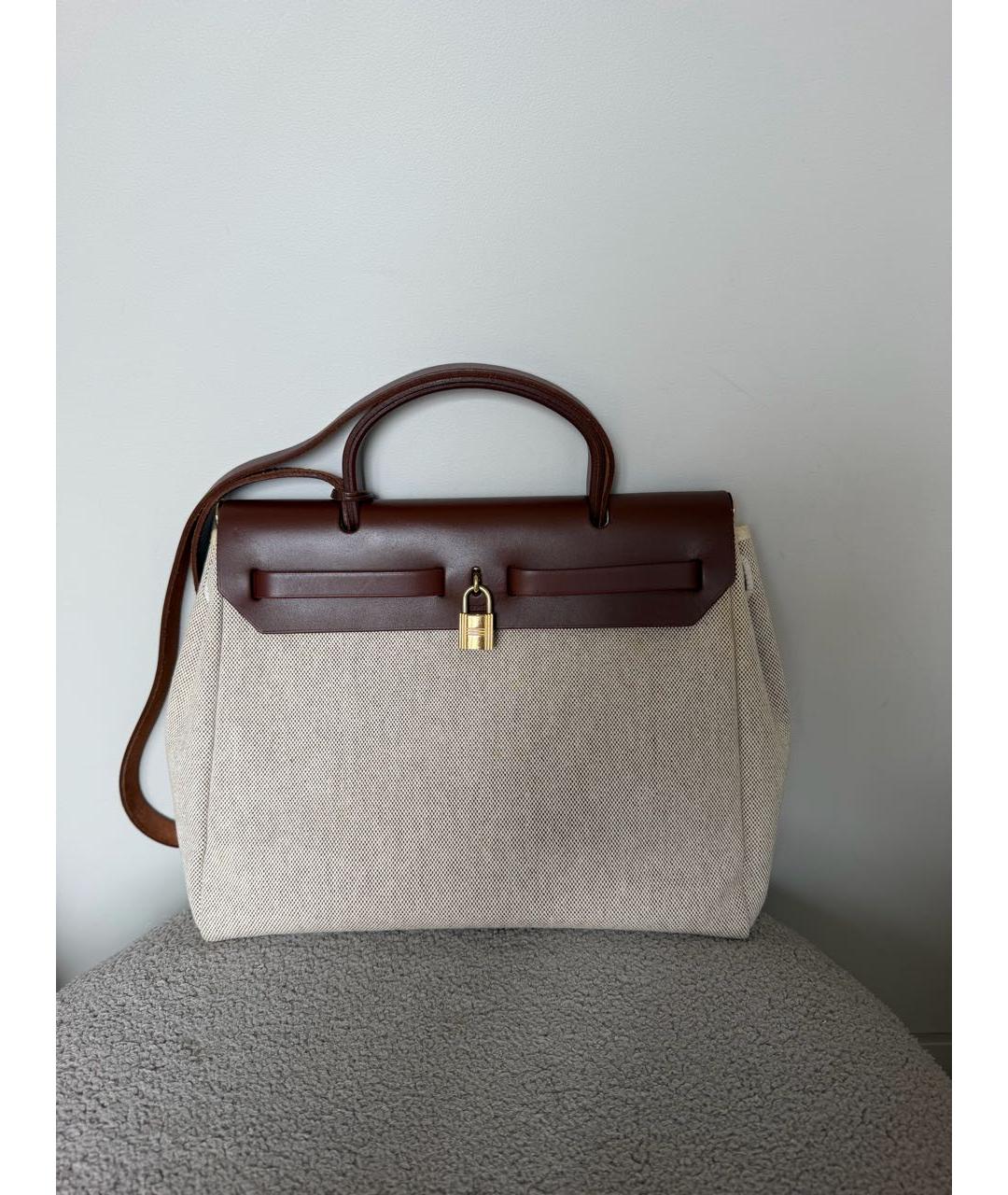 HERMES Бордовая кожаная сумка через плечо, фото 4