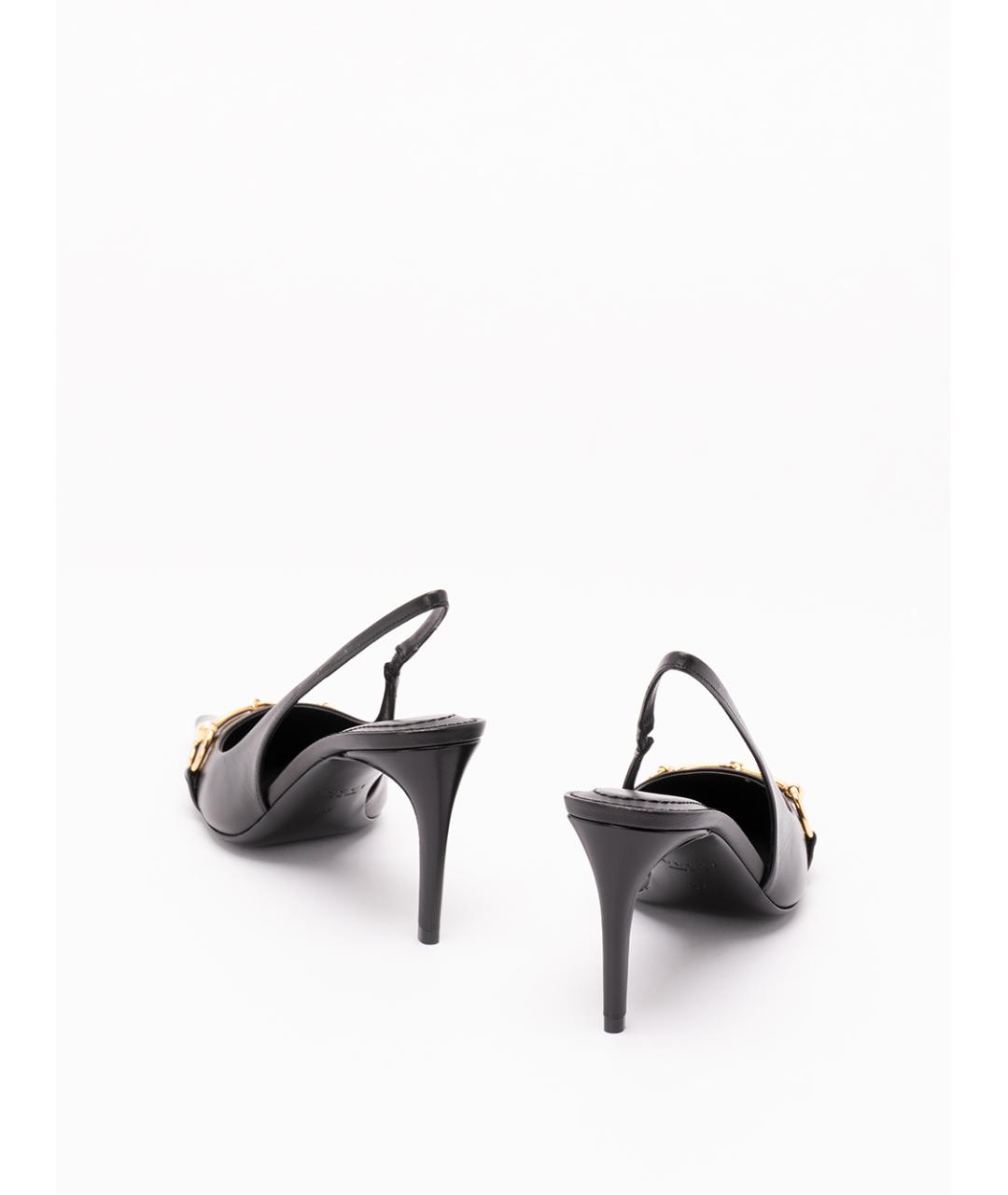 GUCCI Черные кожаные туфли, фото 3