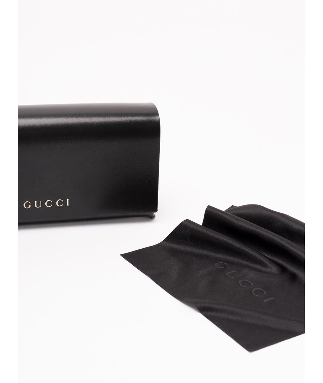 GUCCI Серебряные металлические солнцезащитные очки, фото 4