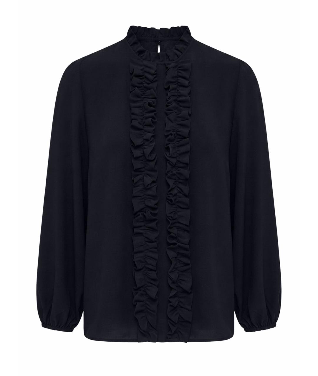 DOLCE&GABBANA Черная шелковая блузы, фото 1