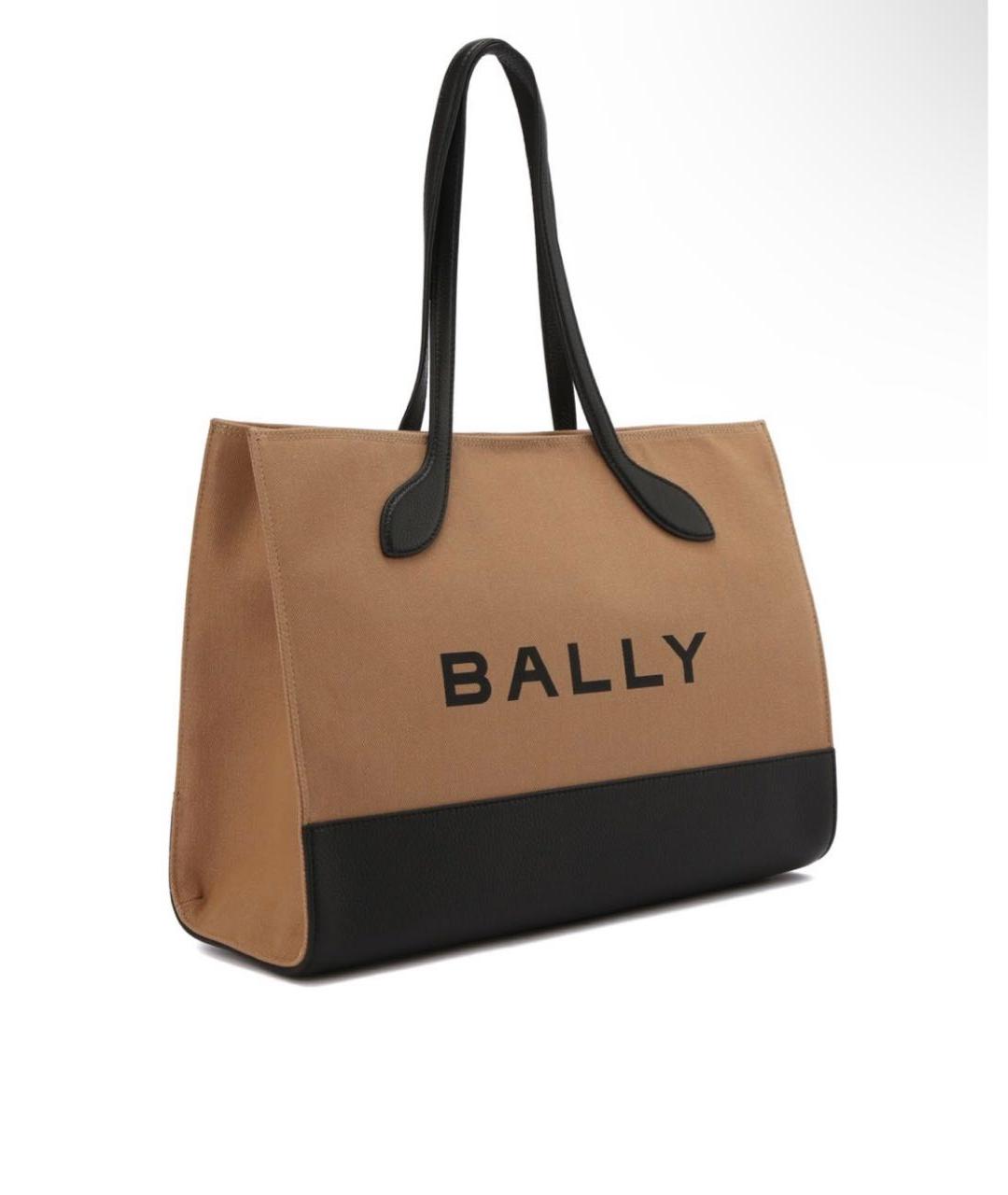 BALLY Бежевая кожаная сумка тоут, фото 2