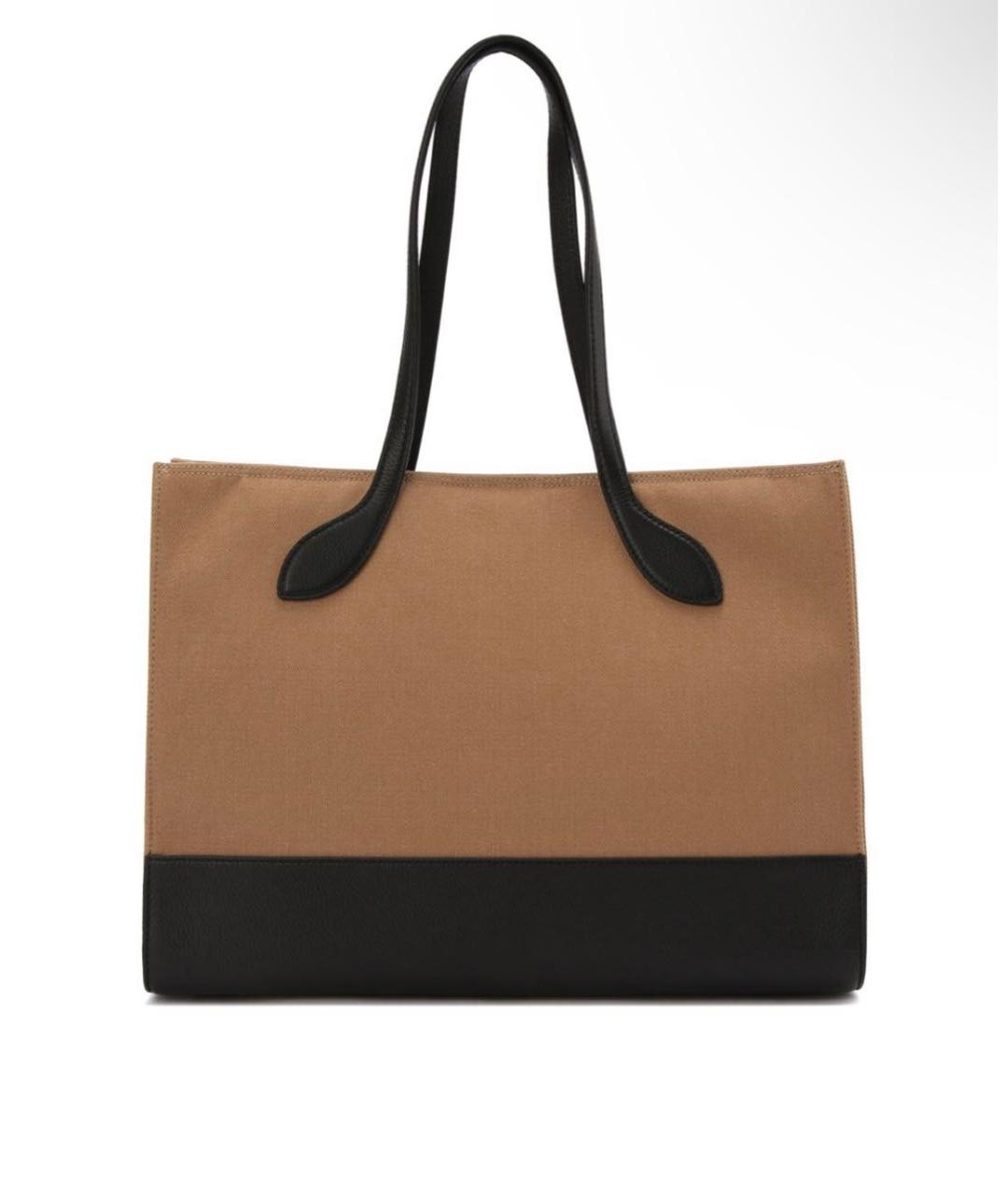 BALLY Бежевая кожаная сумка тоут, фото 3