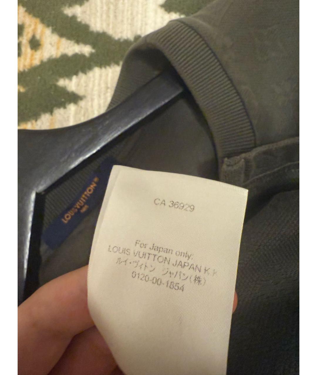 LOUIS VUITTON Хаки хлопковая футболка, фото 4