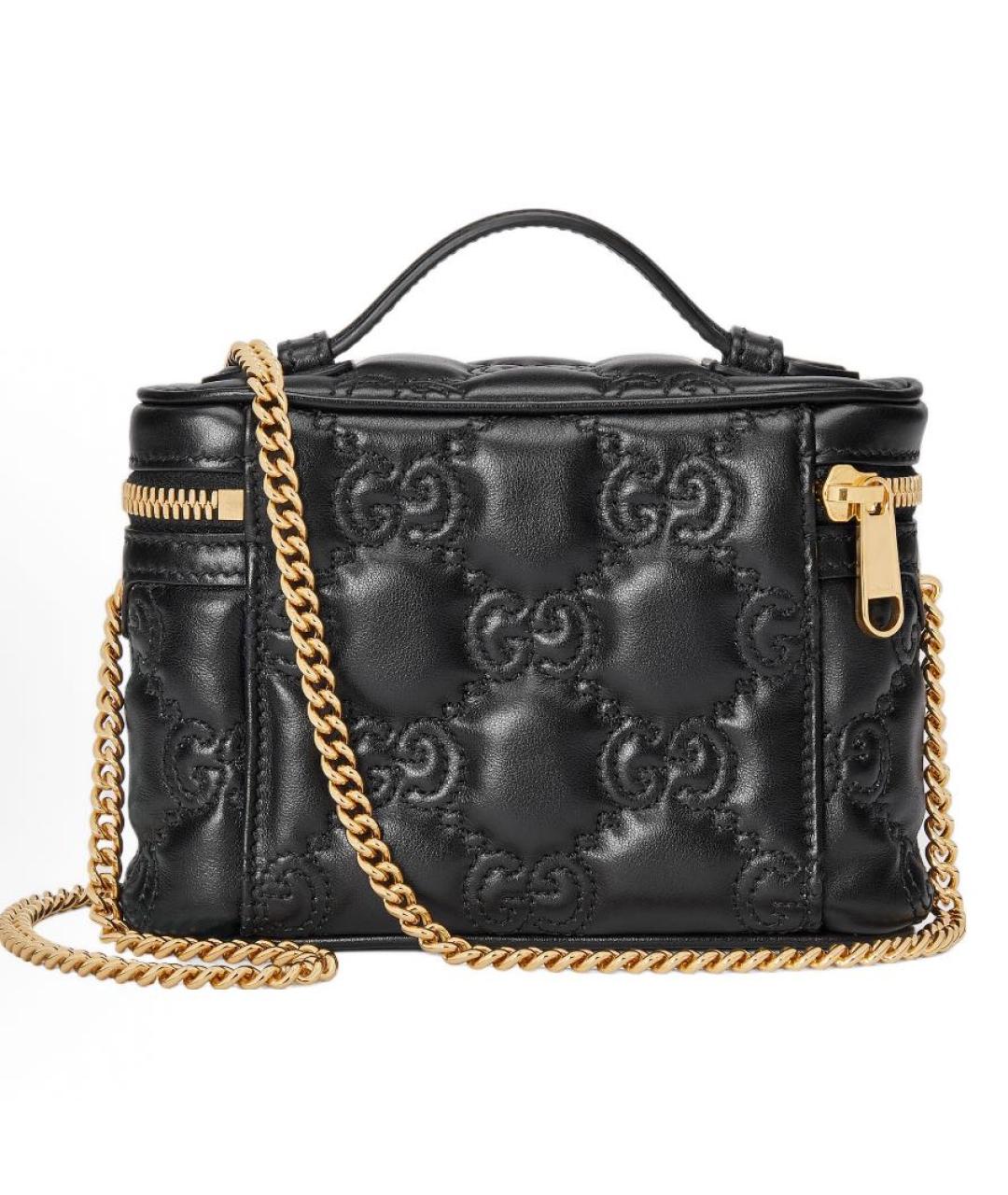GUCCI Черная кожаная сумка через плечо, фото 2