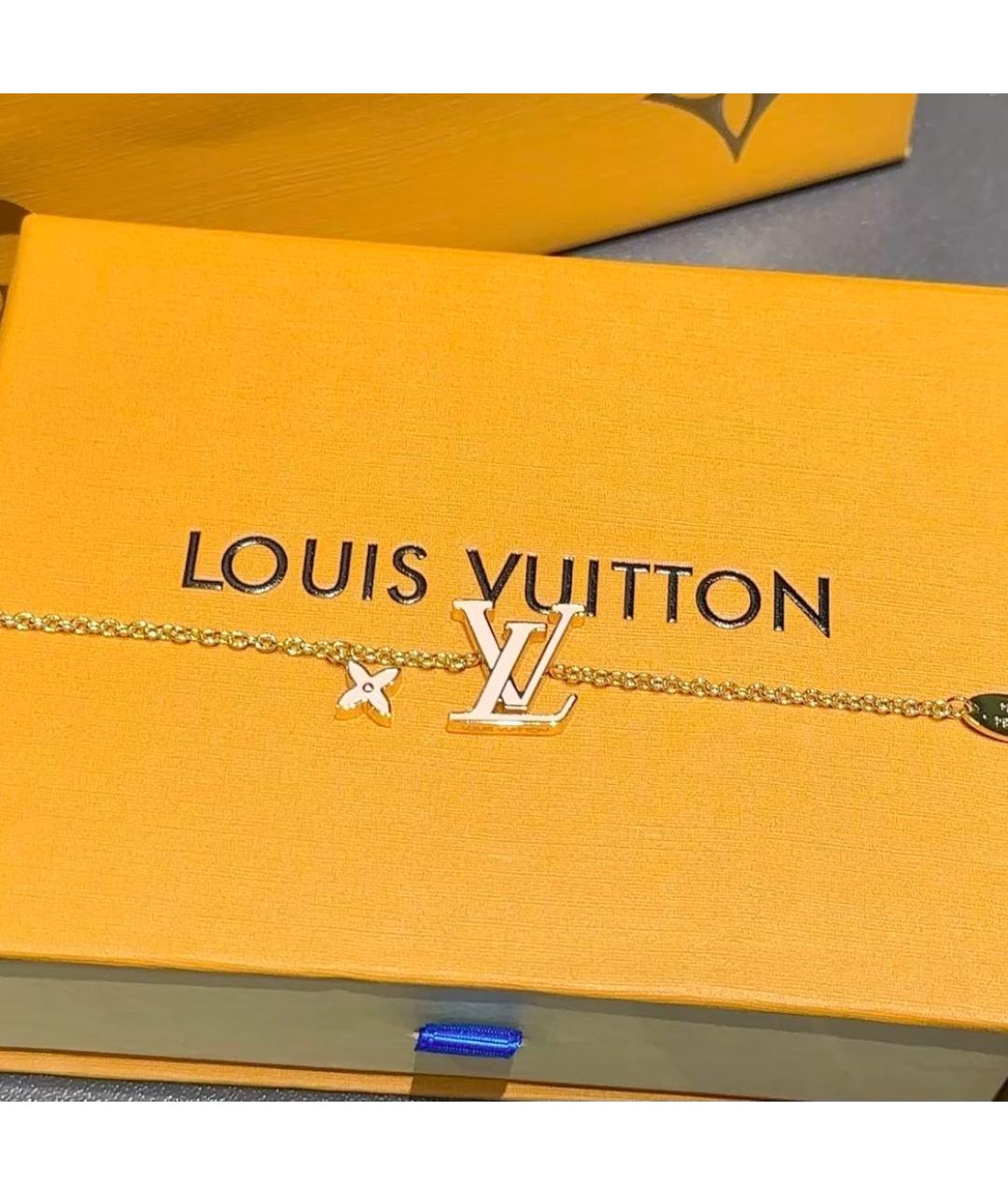 LOUIS VUITTON Золотой латунный браслет, фото 4