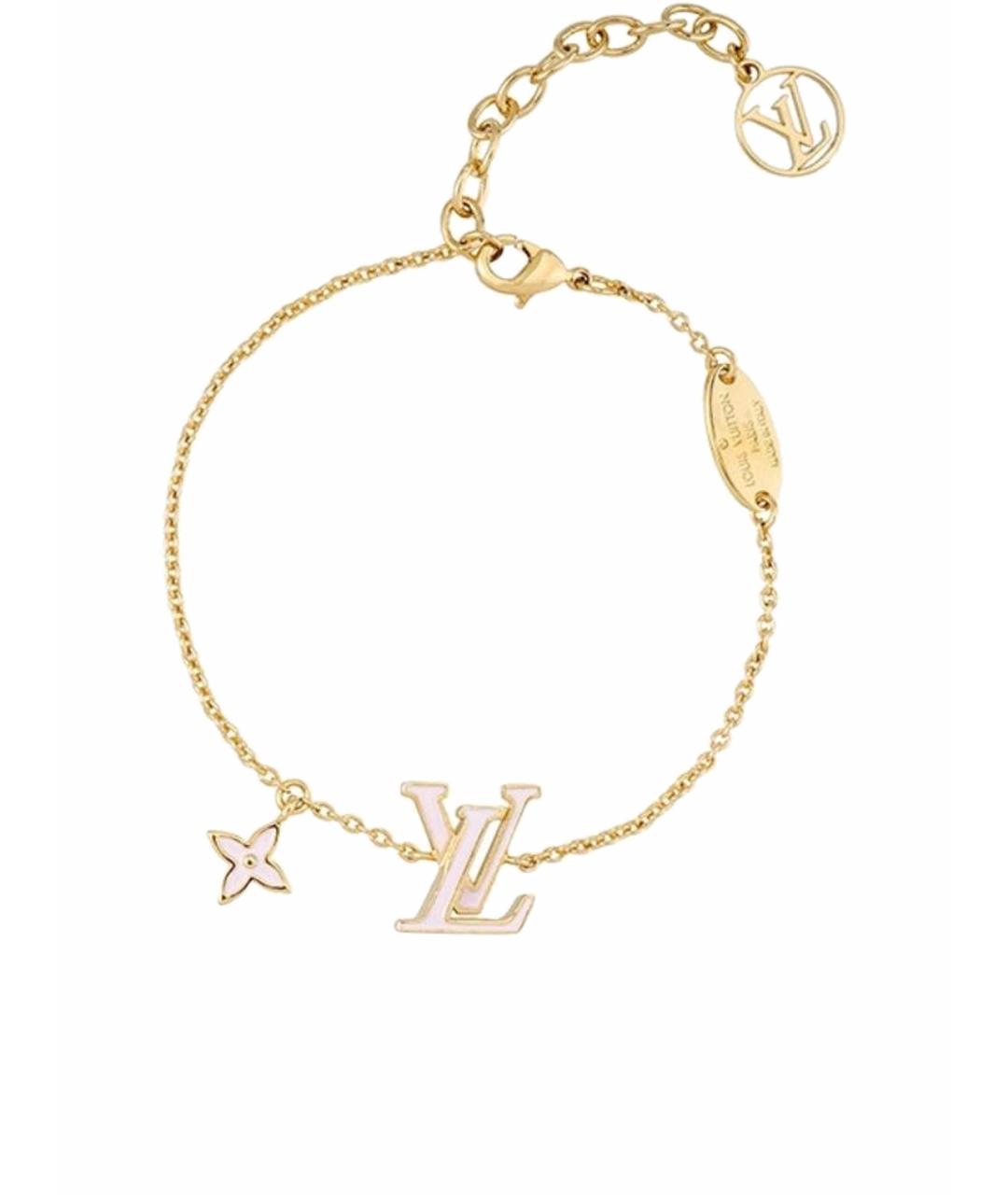 LOUIS VUITTON Золотой латунный браслет, фото 1