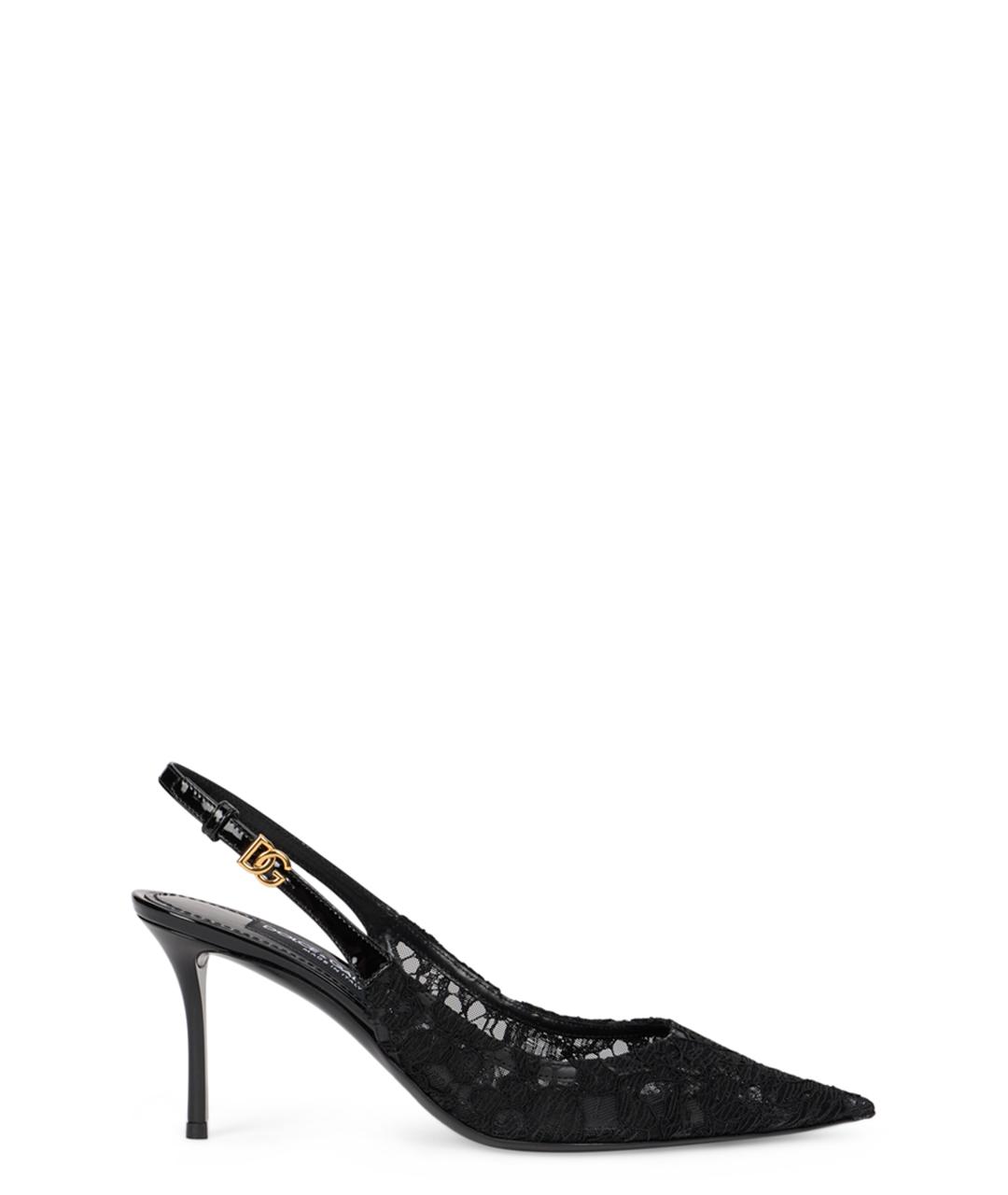 DOLCE&GABBANA Черные текстильные туфли, фото 1