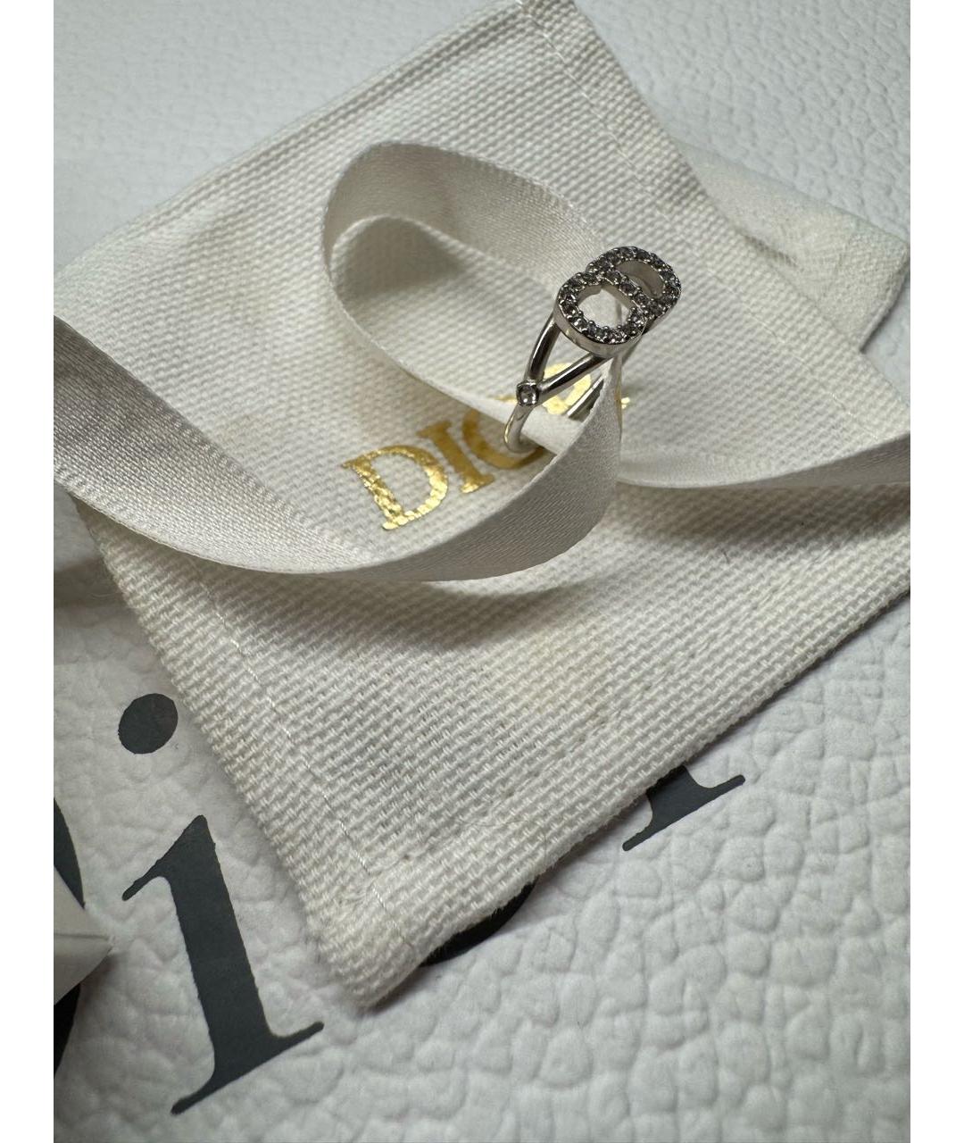CHRISTIAN DIOR Серебряное металлическое кольцо, фото 2
