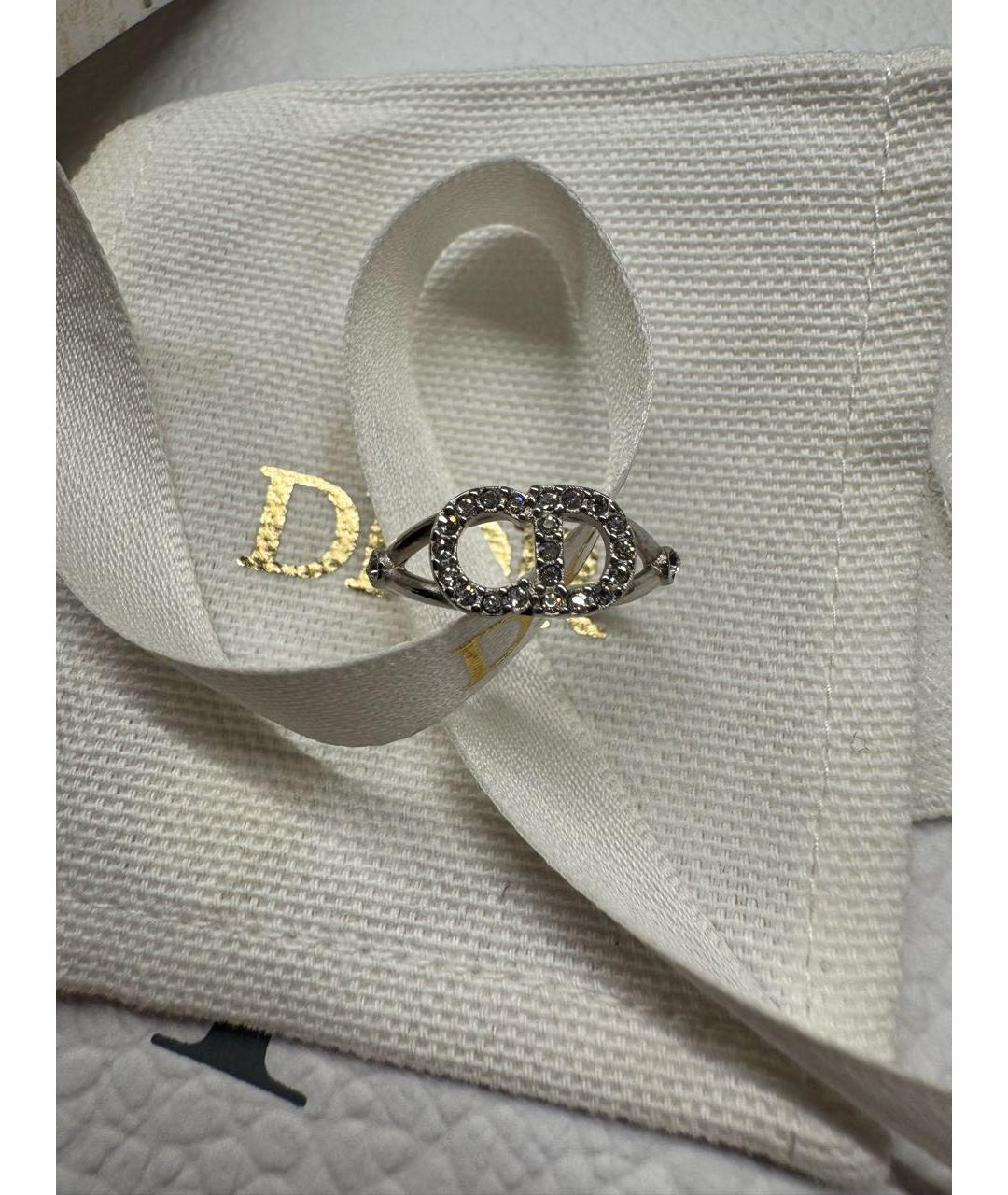 CHRISTIAN DIOR Серебряное металлическое кольцо, фото 9