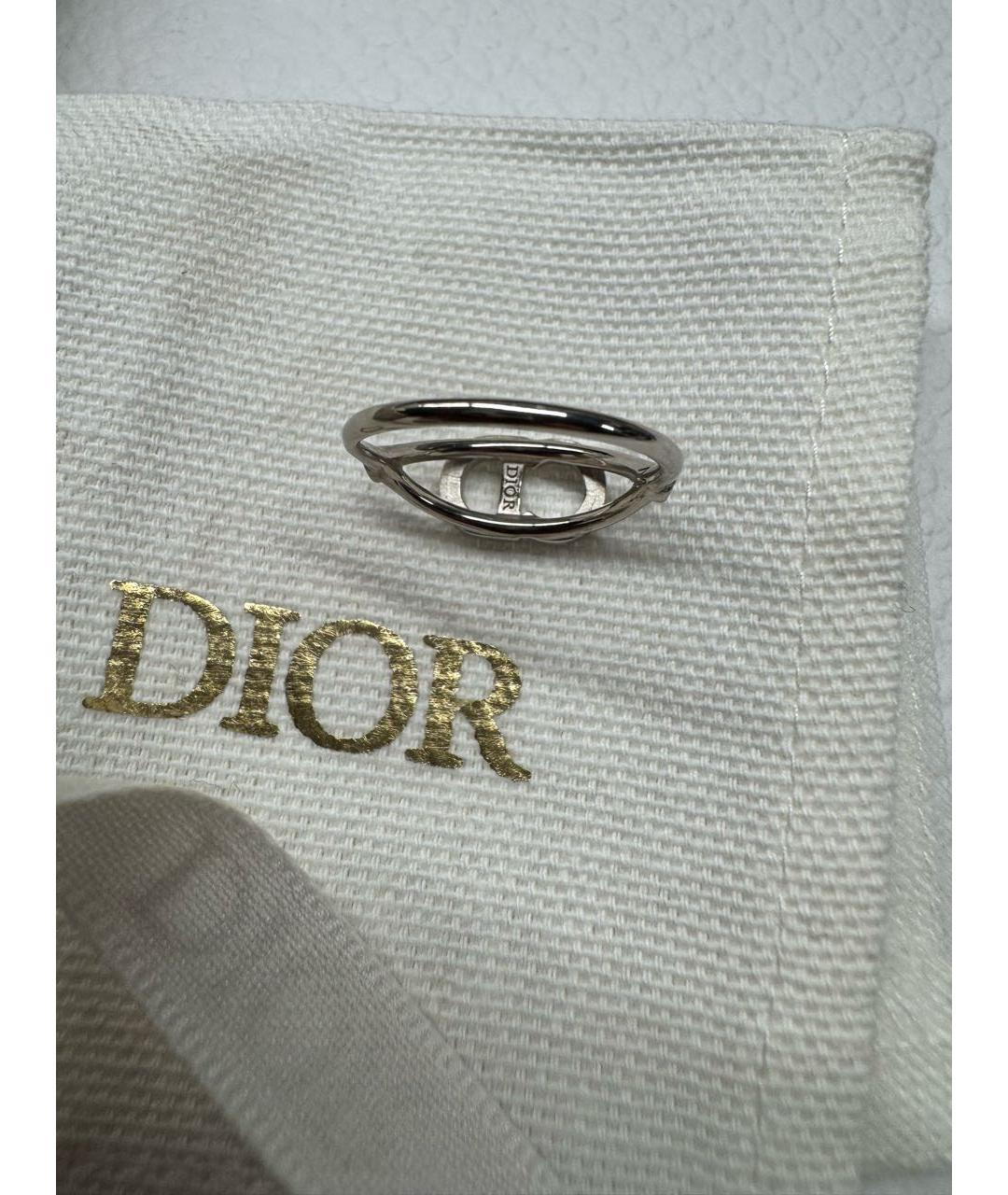 CHRISTIAN DIOR Серебряное металлическое кольцо, фото 6