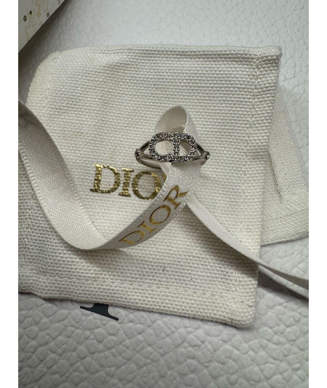 CHRISTIAN DIOR Серебряное металлическое кольцо, фото 5