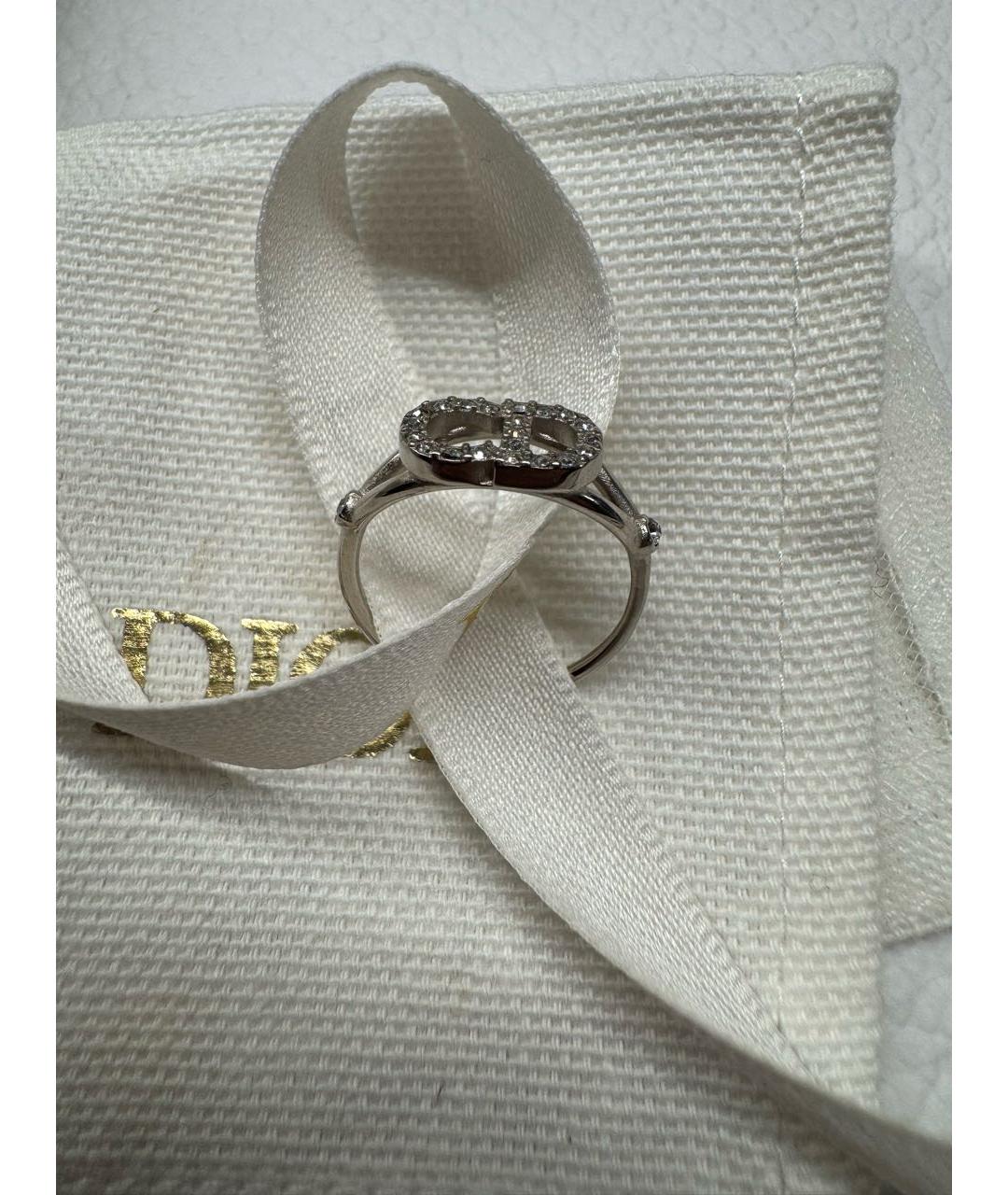 CHRISTIAN DIOR Серебряное металлическое кольцо, фото 4
