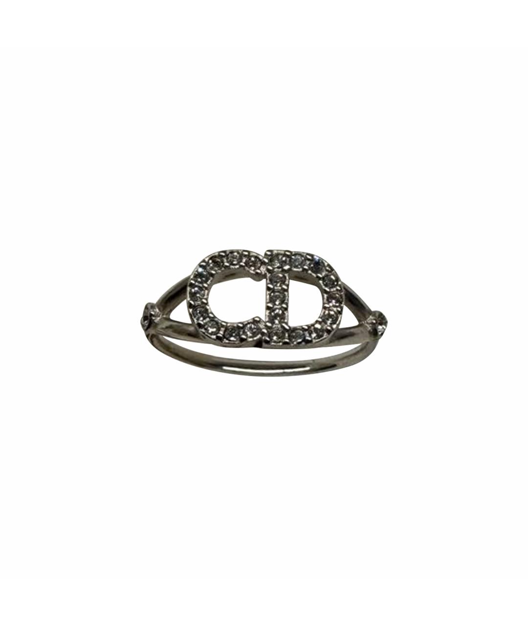 CHRISTIAN DIOR Серебряное металлическое кольцо, фото 1
