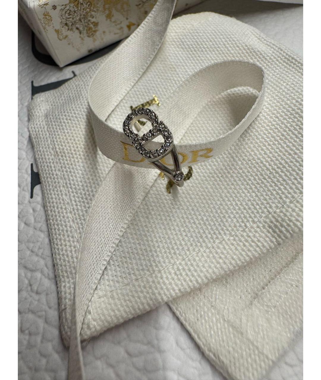 CHRISTIAN DIOR Серебряное металлическое кольцо, фото 3