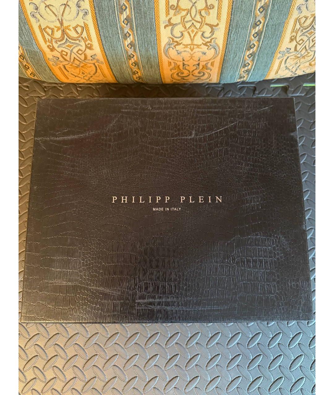PHILIPP PLEIN Черные замшевые высокие ботинки, фото 5