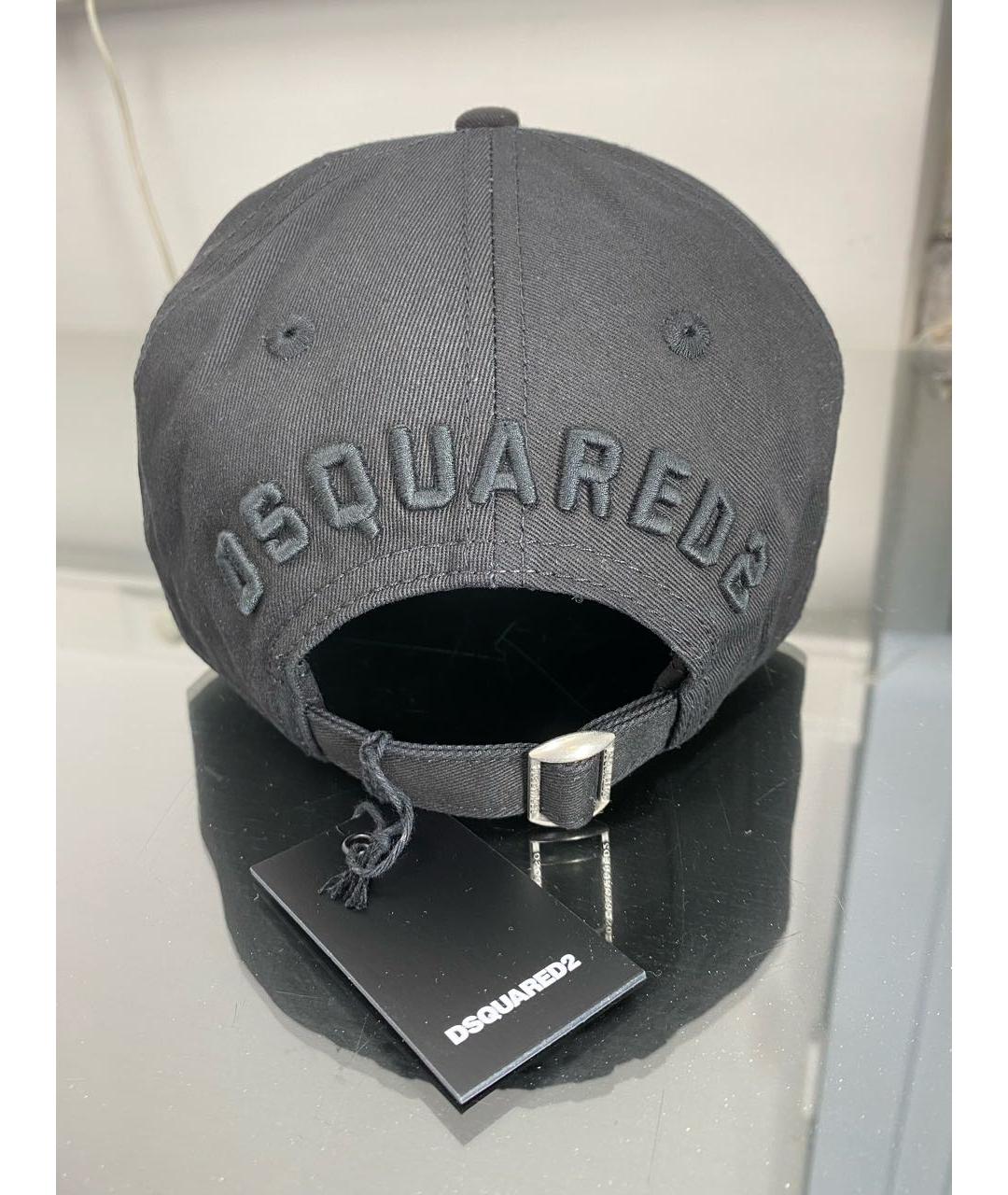 DSQUARED2 Черная хлопковая кепка/бейсболка, фото 5