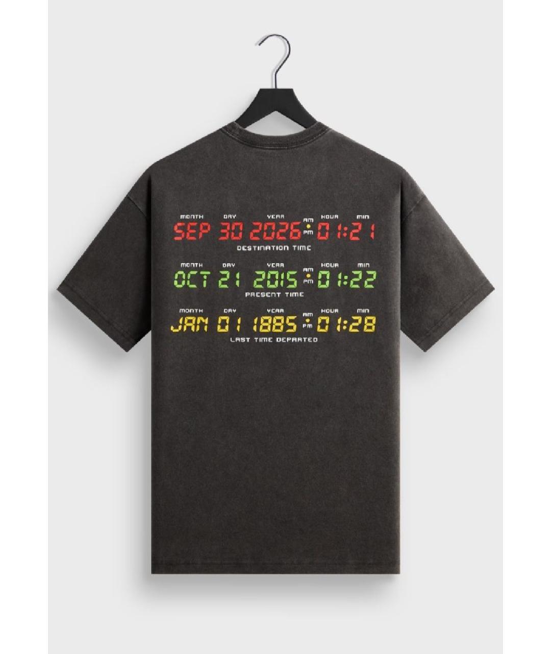 KITH Черная хлопковая футболка, фото 2