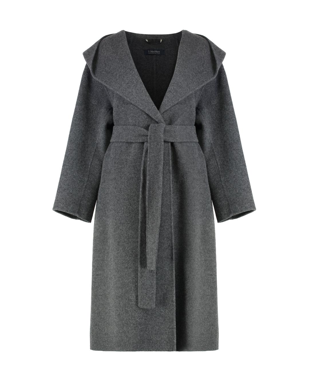 'S MAX MARA Серое шерстяное пальто, фото 1