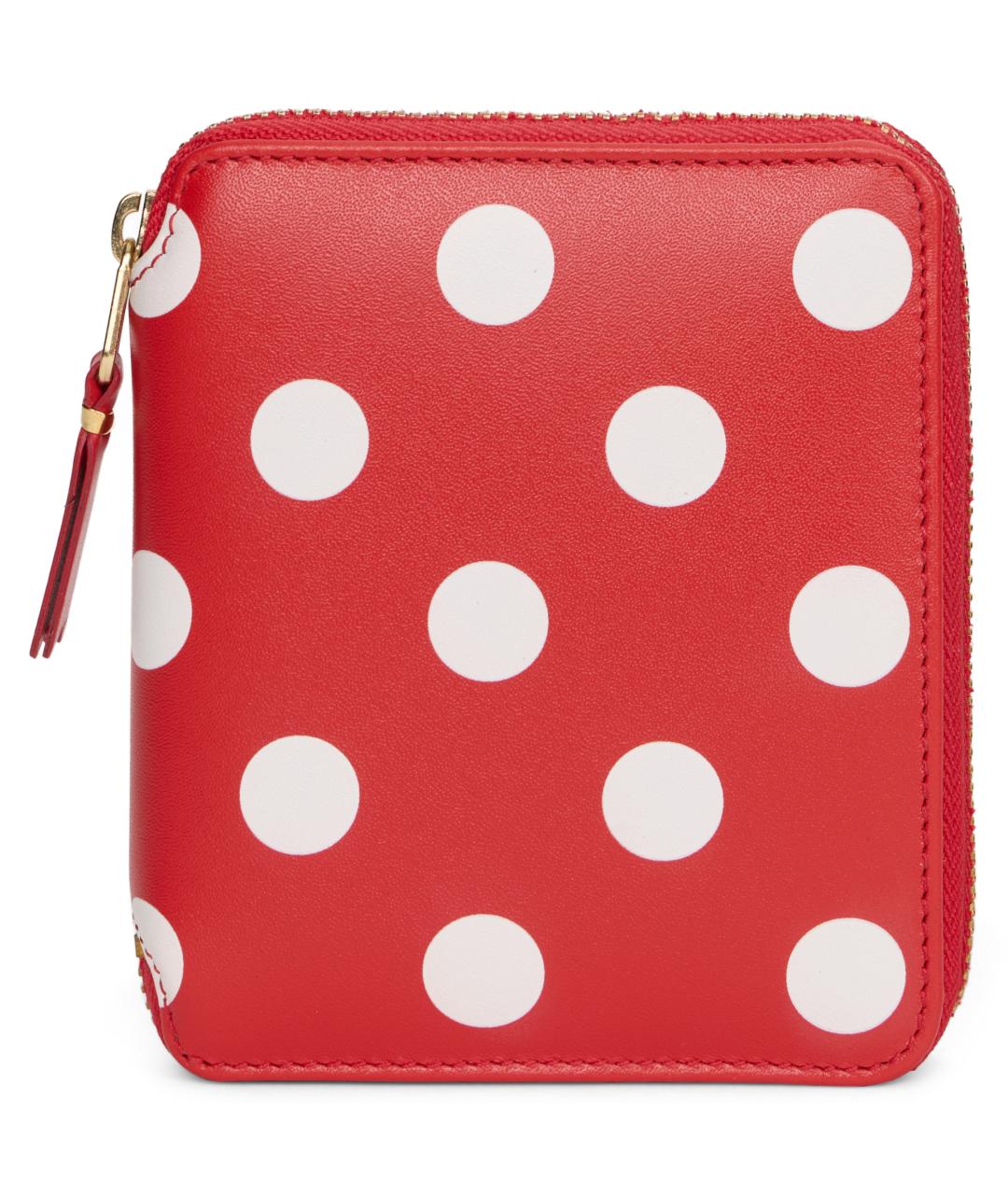 COMME DES GARÇONS WALLET Красный кожаный кошелек, фото 3