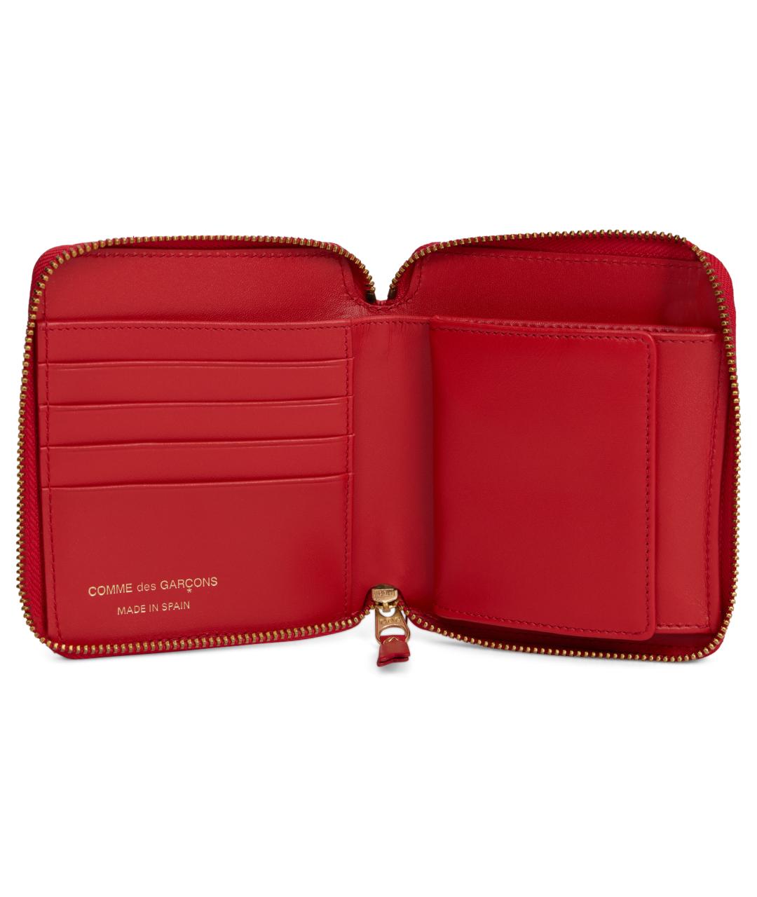 COMME DES GARÇONS WALLET Красный кожаный кошелек, фото 4