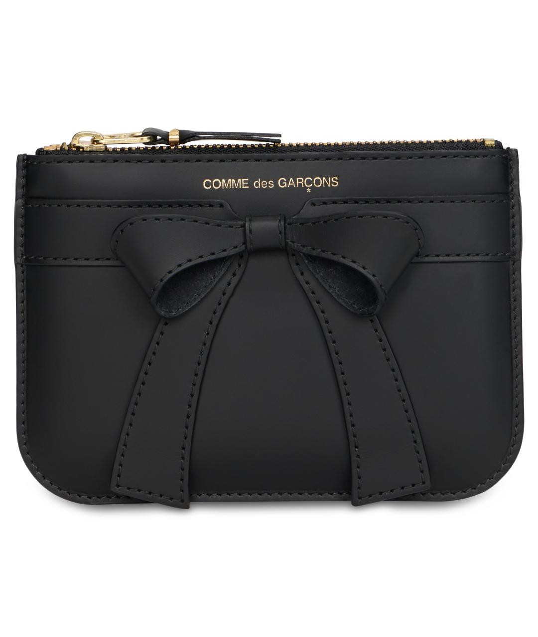 COMME DES GARÇONS WALLET Черный кожаный кошелек, фото 2
