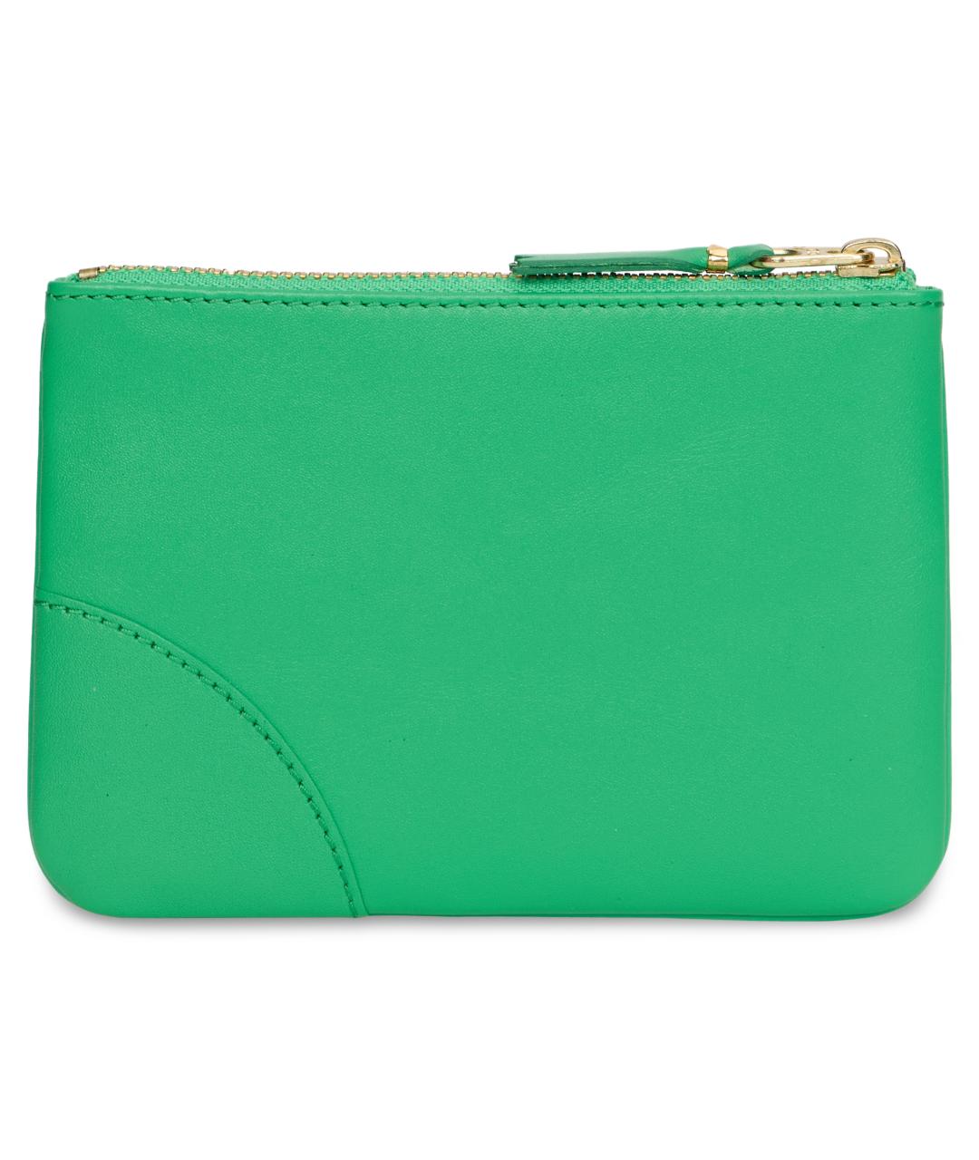 COMME DES GARÇONS WALLET Зеленый кожаный кошелек, фото 3