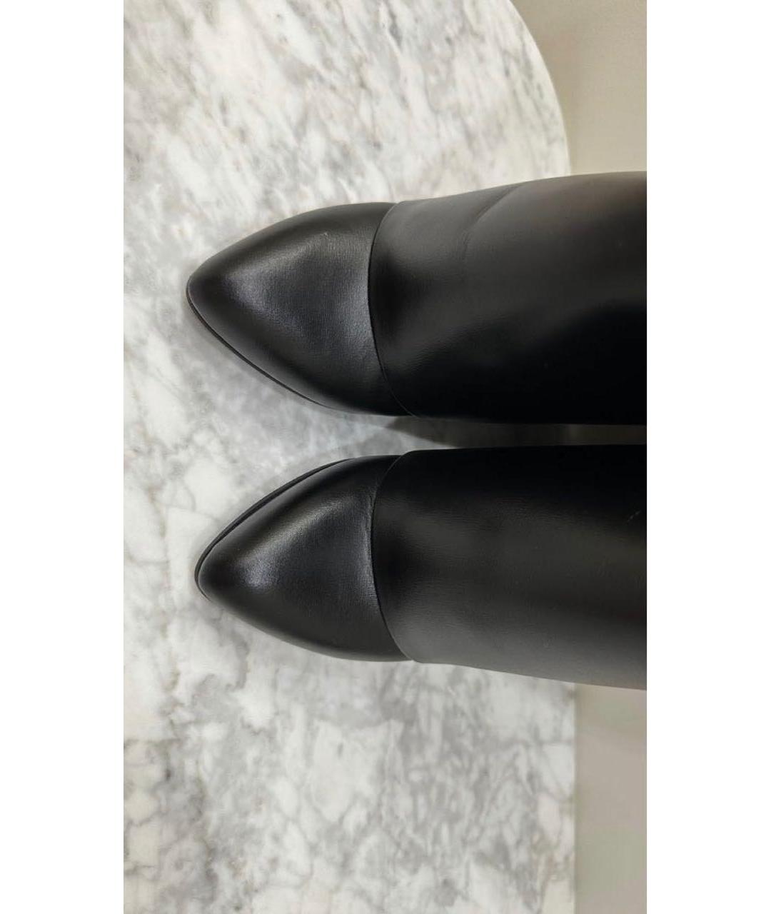 GIVENCHY Черные кожаные сапоги, фото 3