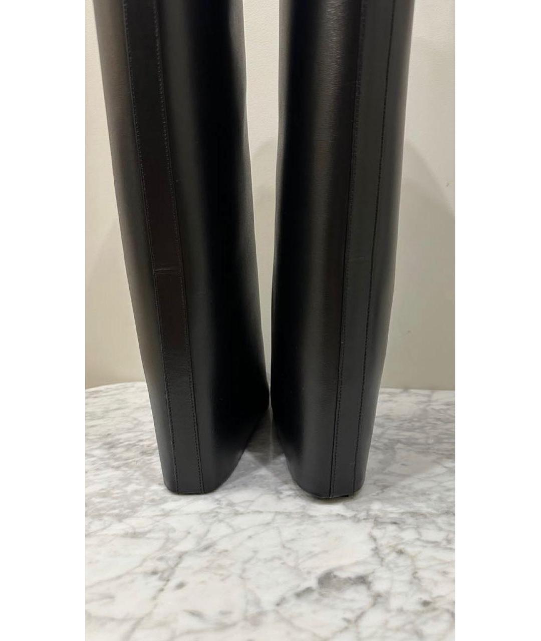 GIVENCHY Черные кожаные сапоги, фото 4