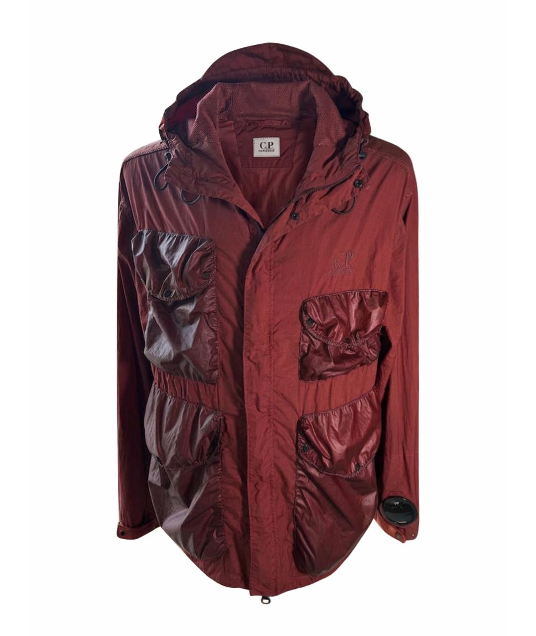 CP COMPANY Бордовая нейлоновая куртка, фото 1