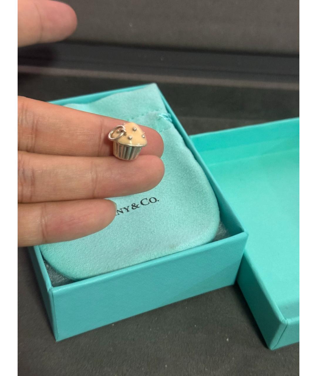 TIFFANY&CO Желтая серебряная подвеска, фото 4