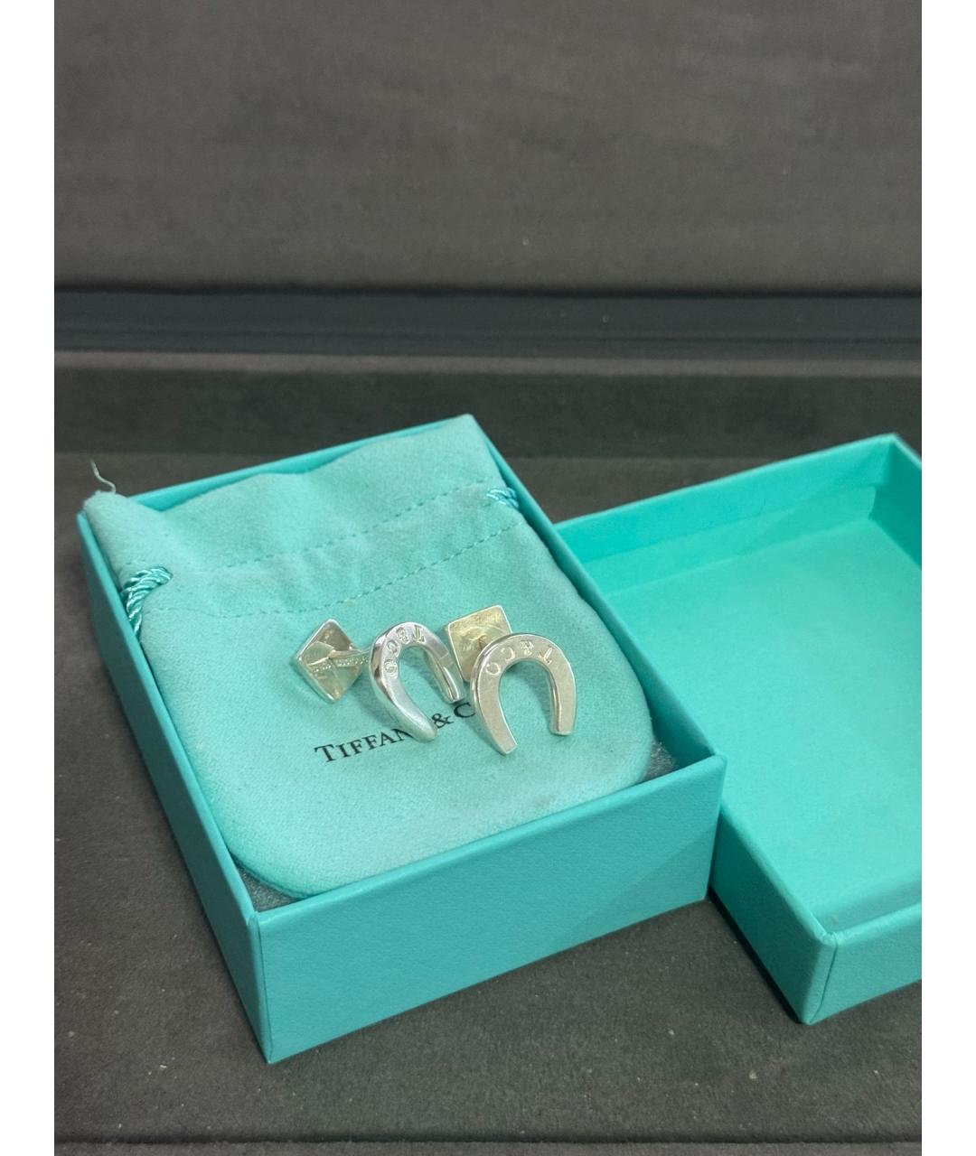TIFFANY&CO Серебряные серебряные запонки, фото 8