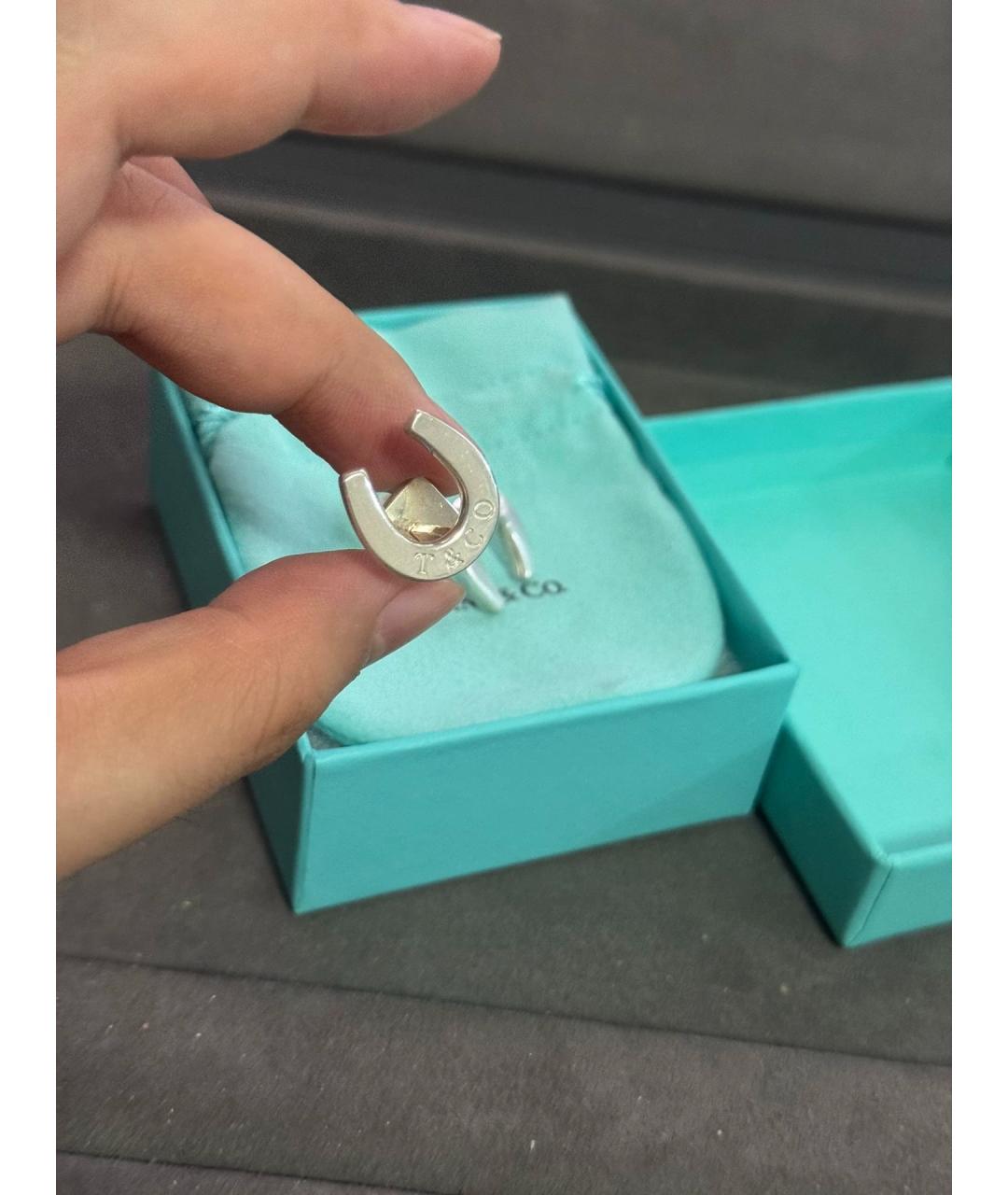 TIFFANY&CO Серебряные серебряные запонки, фото 2