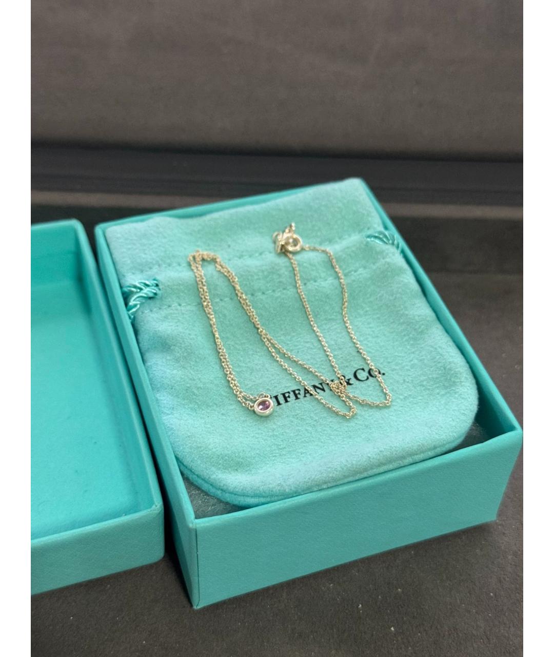 TIFFANY&CO Розовая серебряная подвеска, фото 2