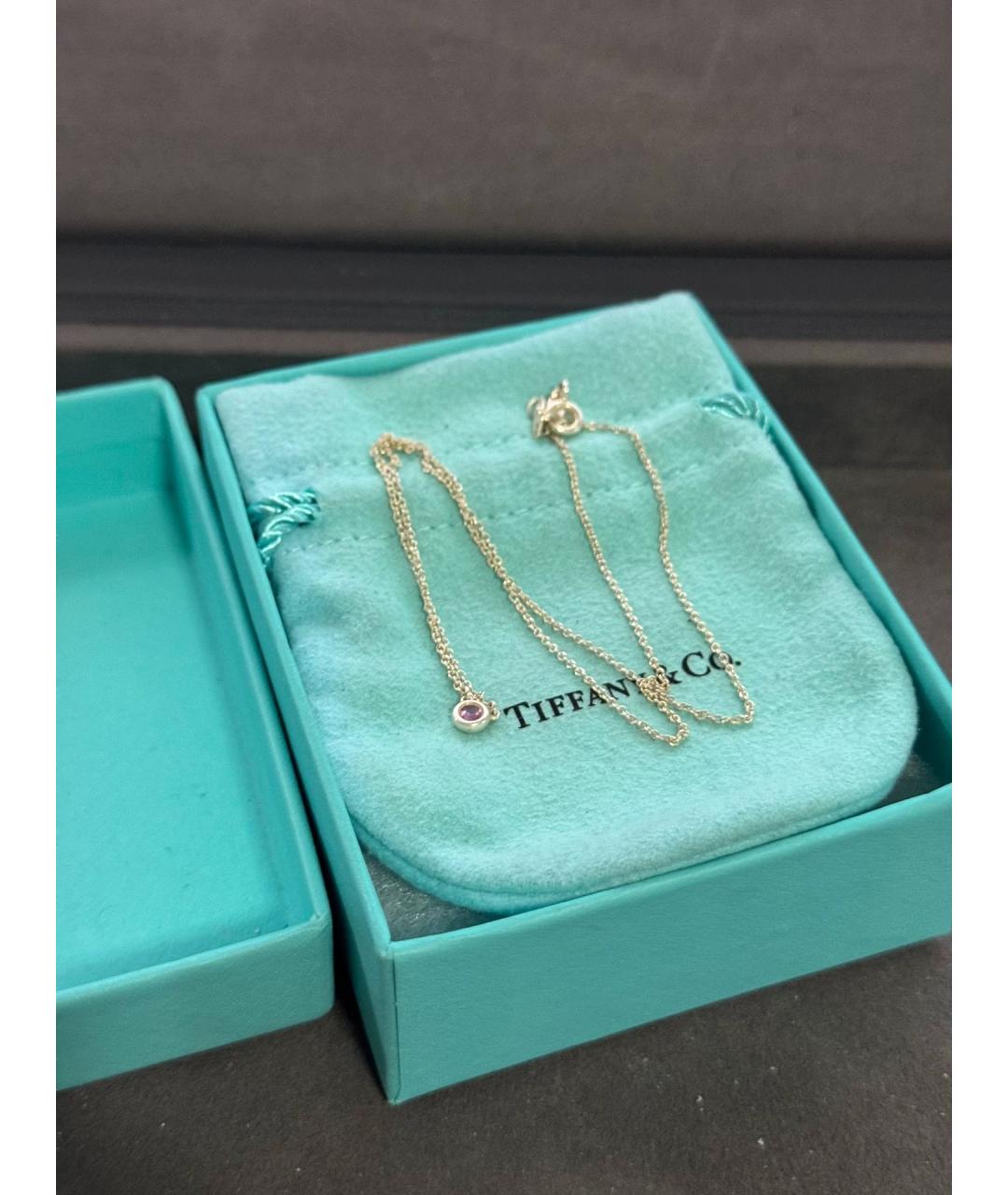 TIFFANY&CO Розовая серебряная подвеска, фото 1