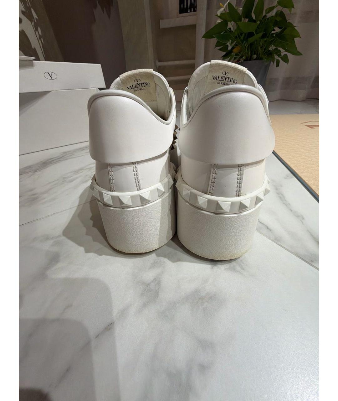 VALENTINO Белые кожаные кеды, фото 4