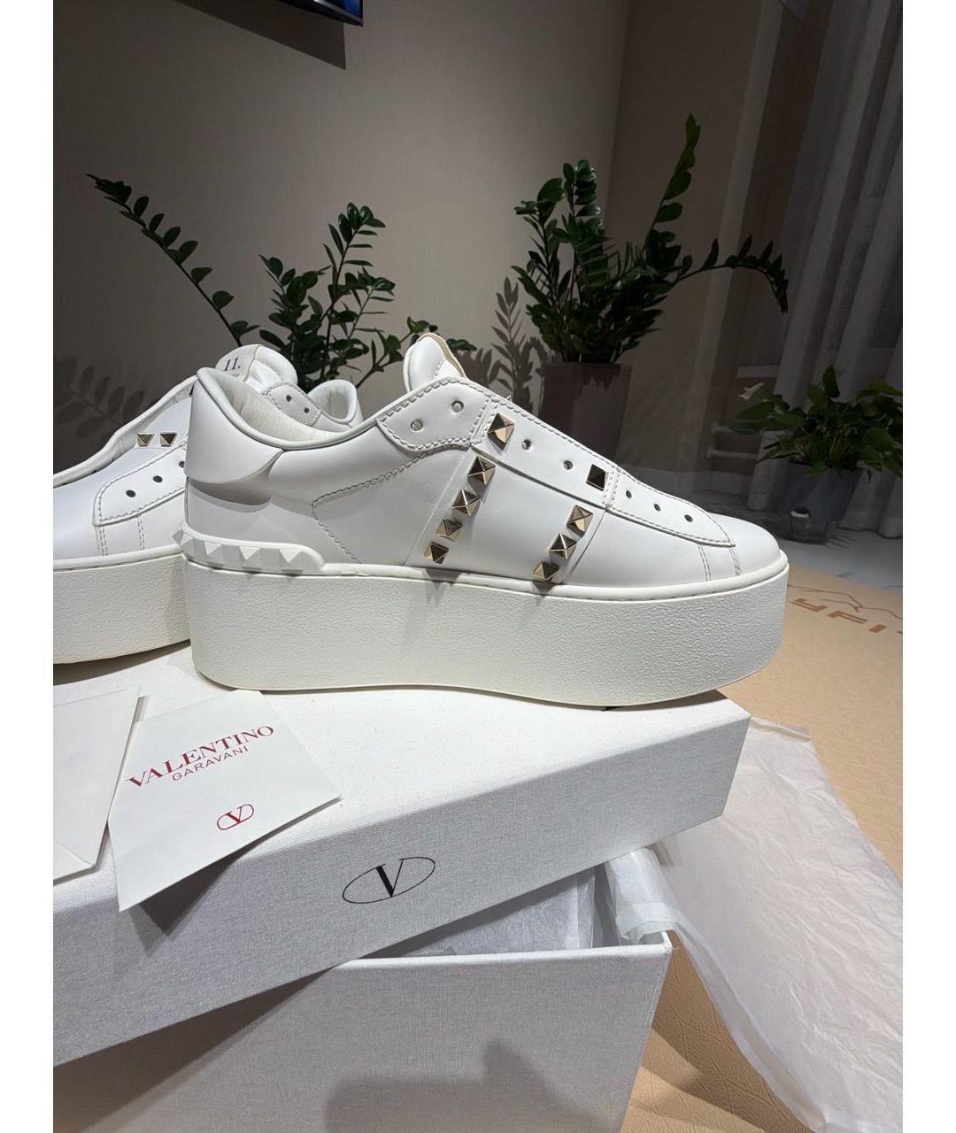 VALENTINO Белые кожаные кеды, фото 8
