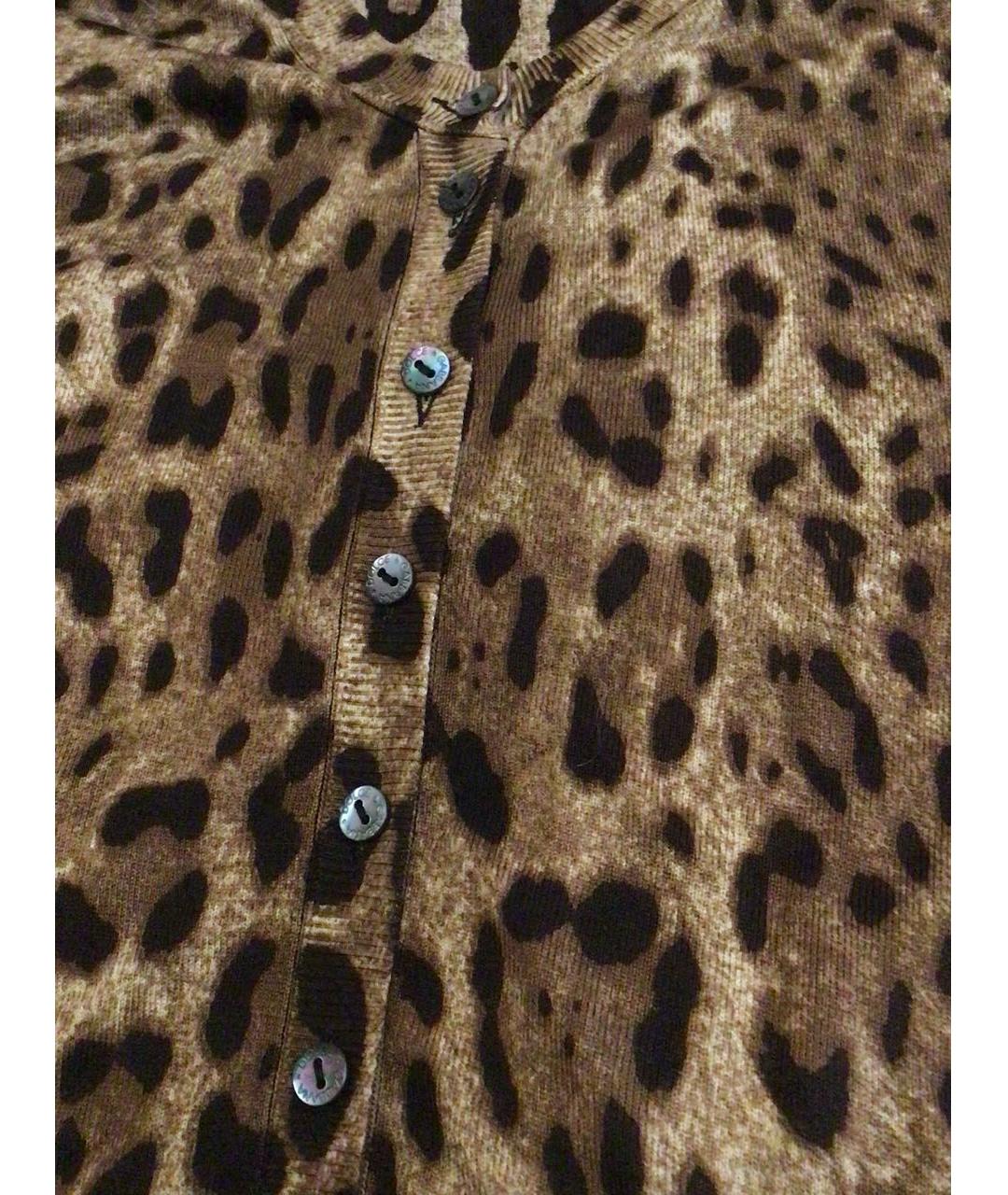 DOLCE&GABBANA Коричневый шелковый кардиган, фото 2