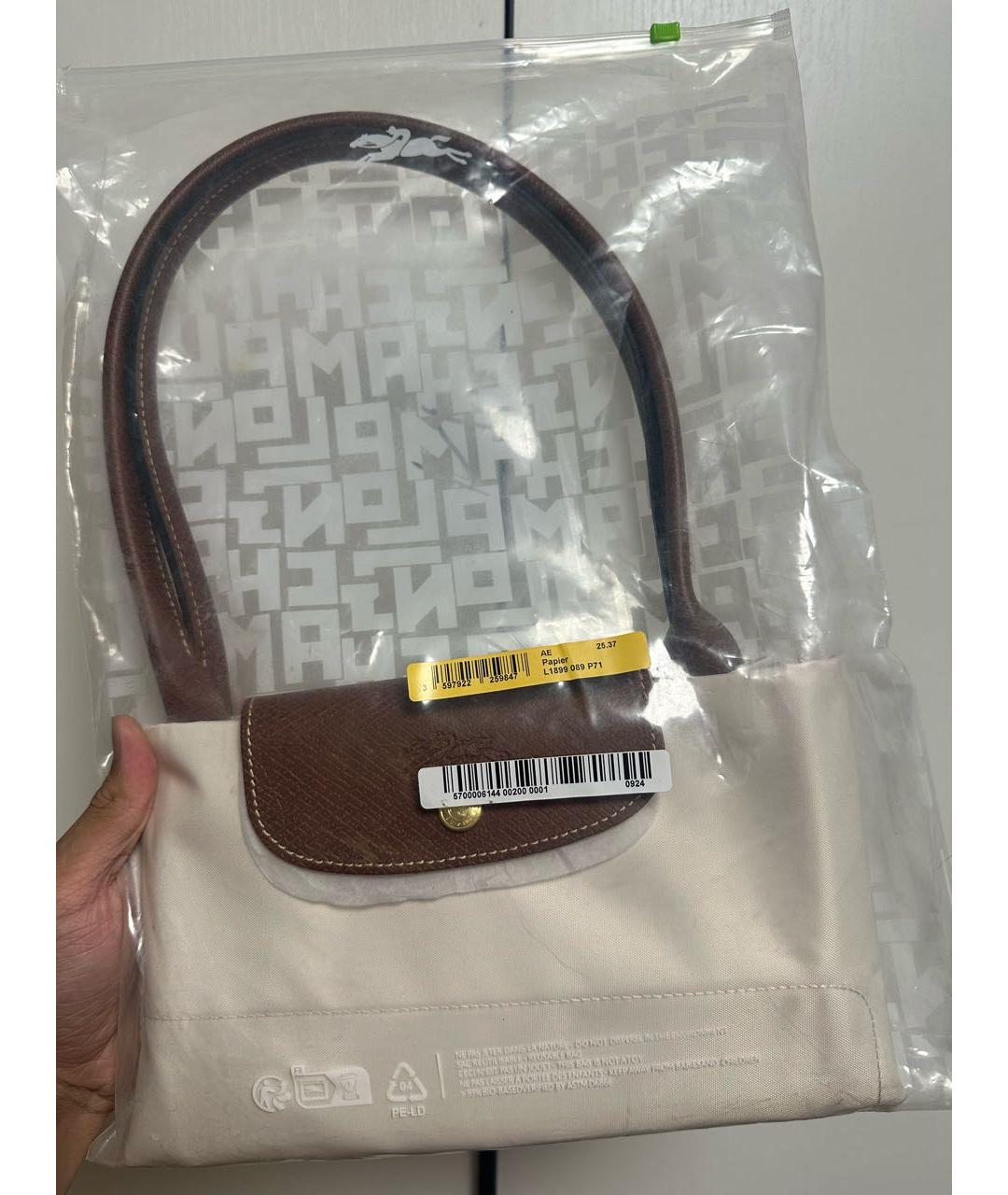 LONGCHAMP Бежевая сумка тоут, фото 2