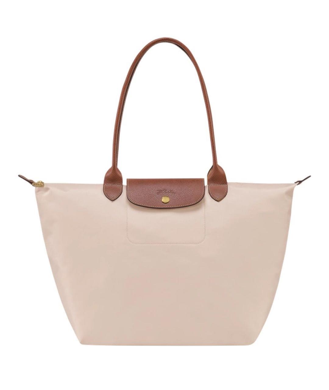 LONGCHAMP Бежевая сумка тоут, фото 3