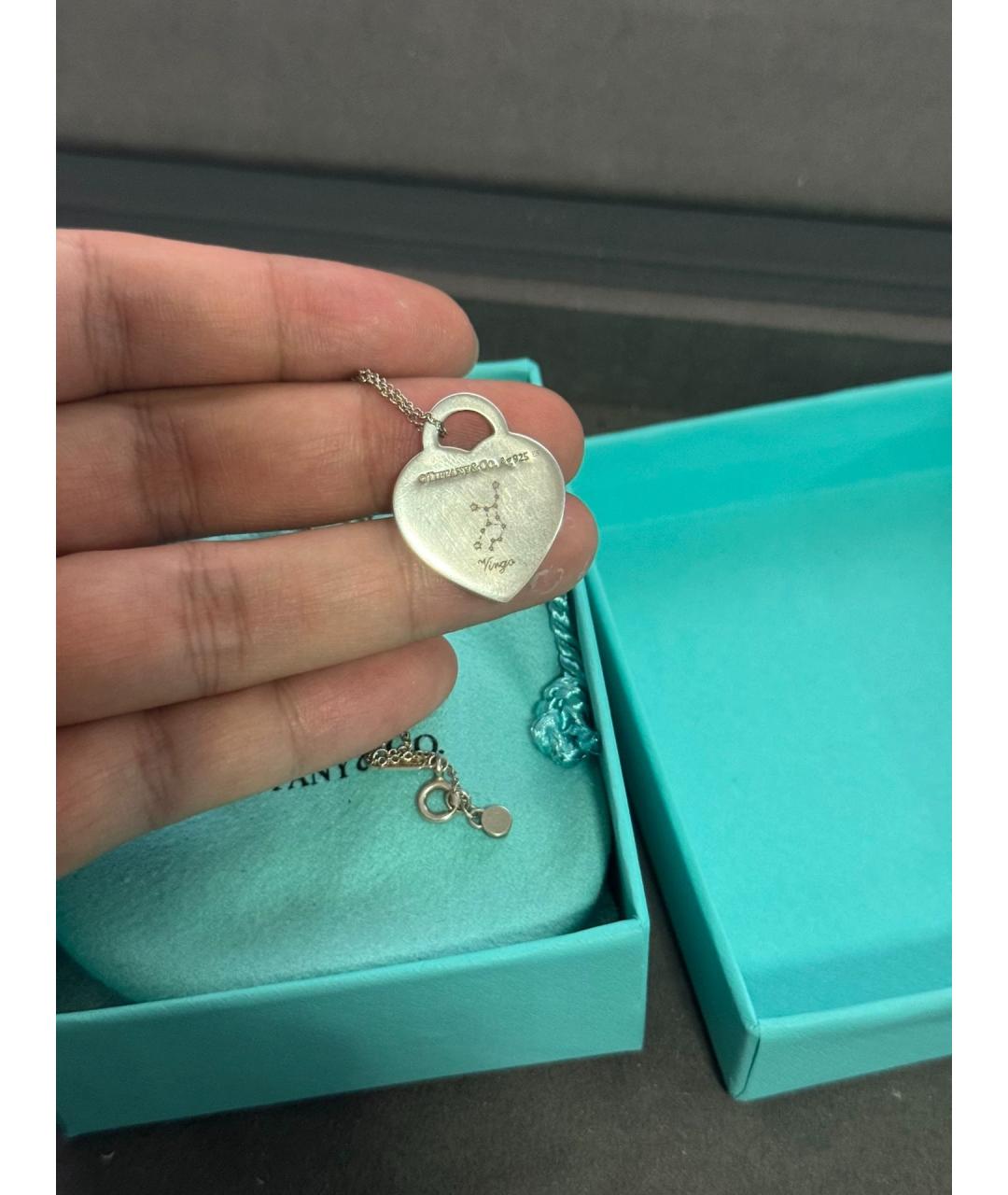 TIFFANY&CO Красная серебряная подвеска, фото 5