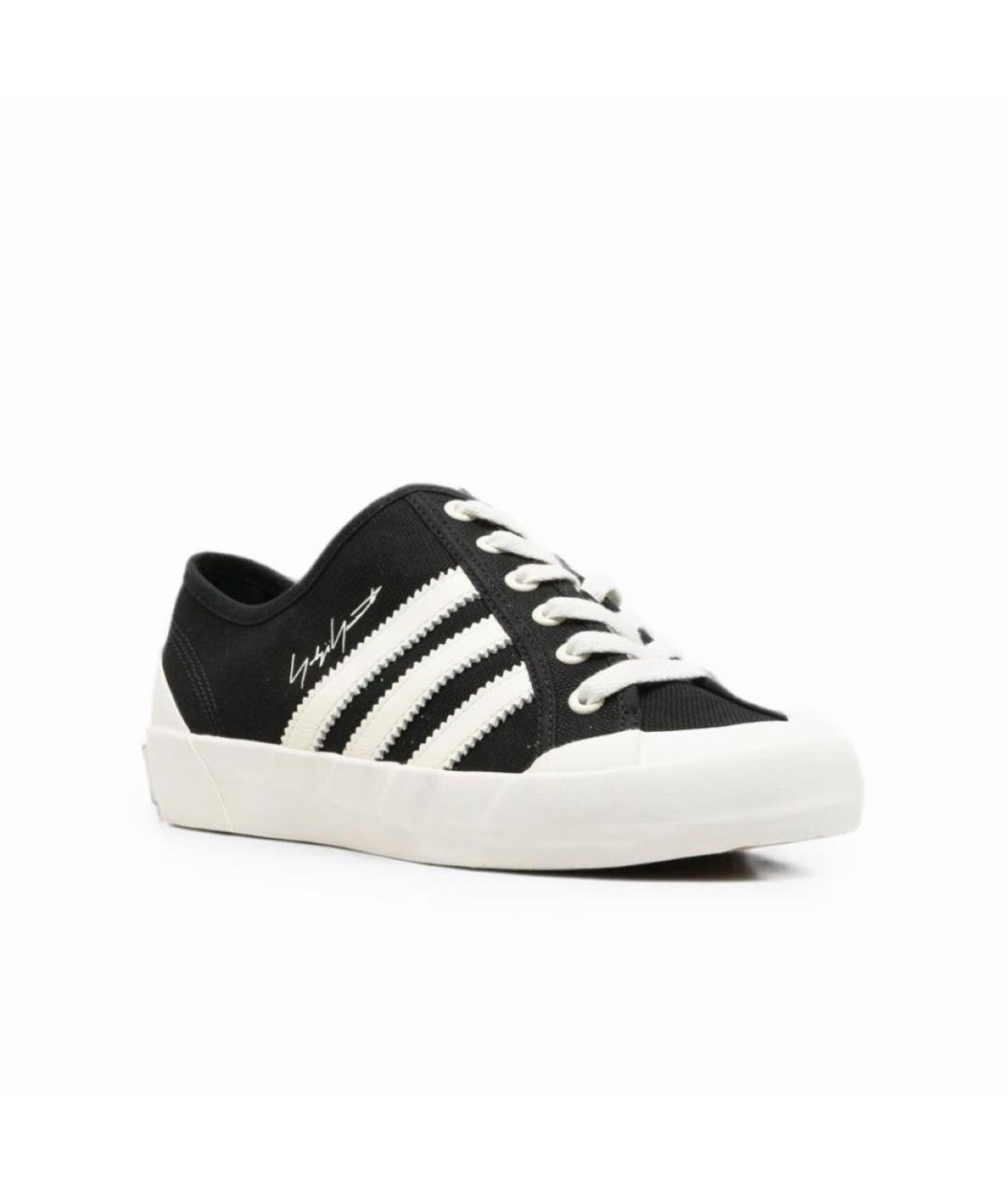 Y-3 Черные текстильные кеды, фото 3