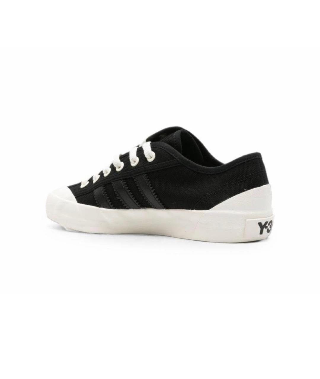 Y-3 Черные текстильные кеды, фото 4