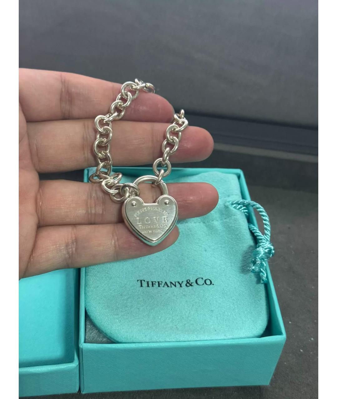 TIFFANY&CO Серебряный серебряный браслет, фото 2