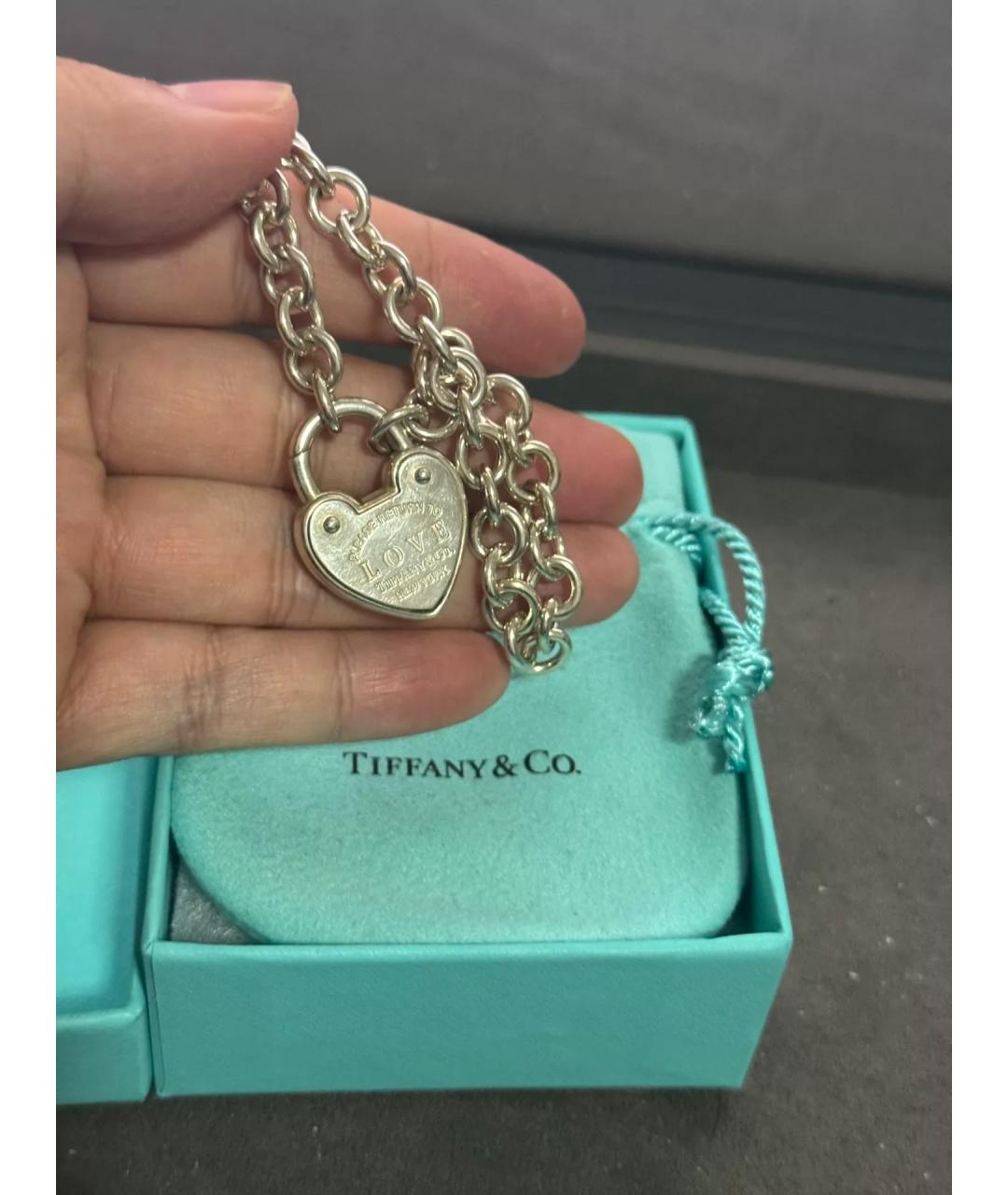 TIFFANY&CO Серебряный серебряный браслет, фото 4