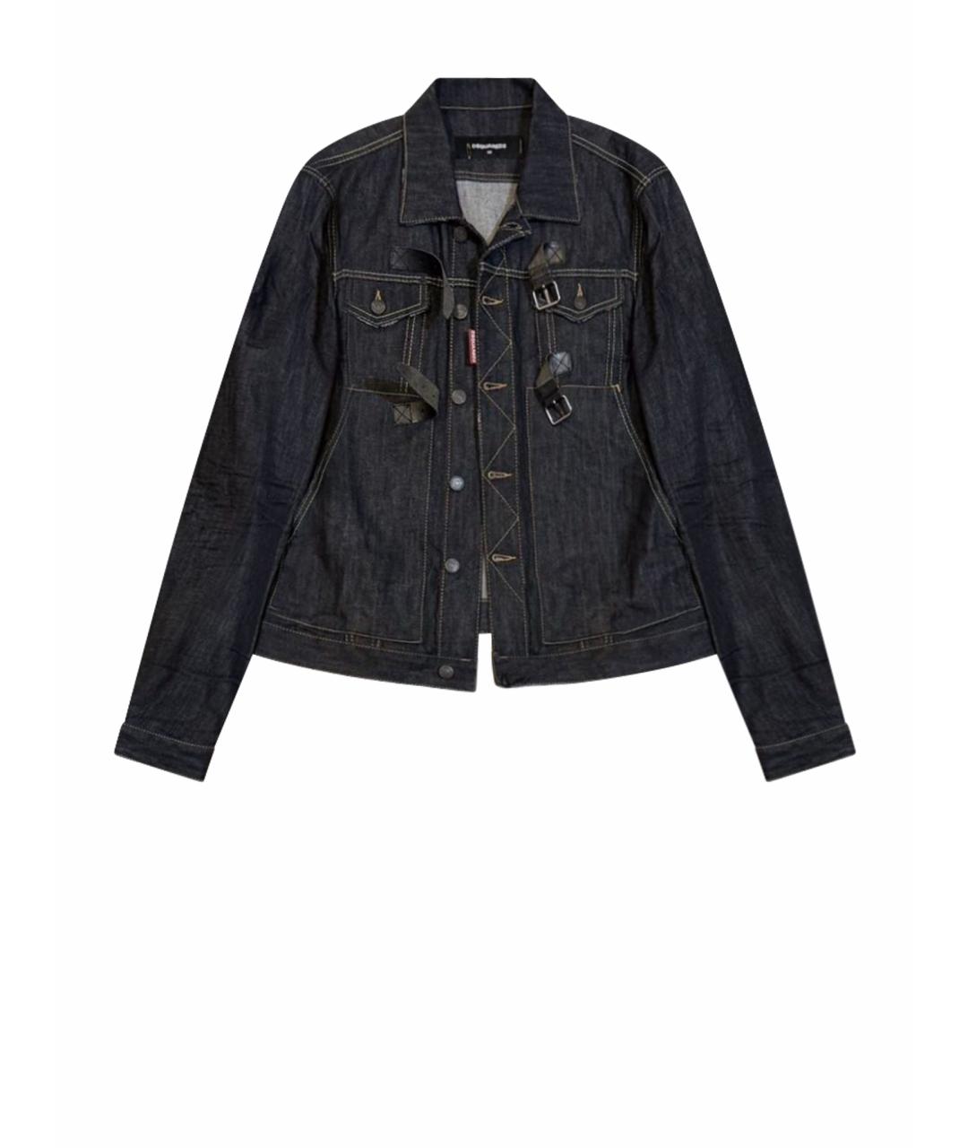 DSQUARED2 Темно-синяя деним куртка, фото 1