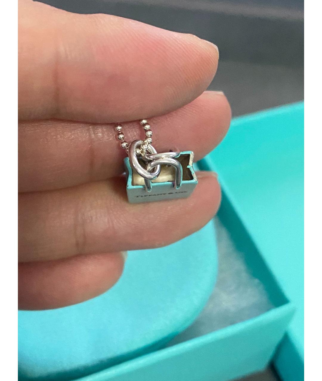 TIFFANY&CO Синяя серебряная цепочка, фото 7