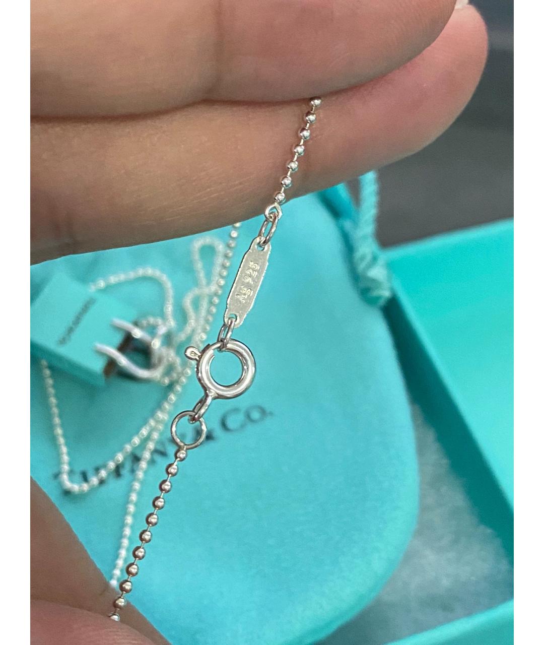 TIFFANY&CO Синяя серебряная цепочка, фото 9